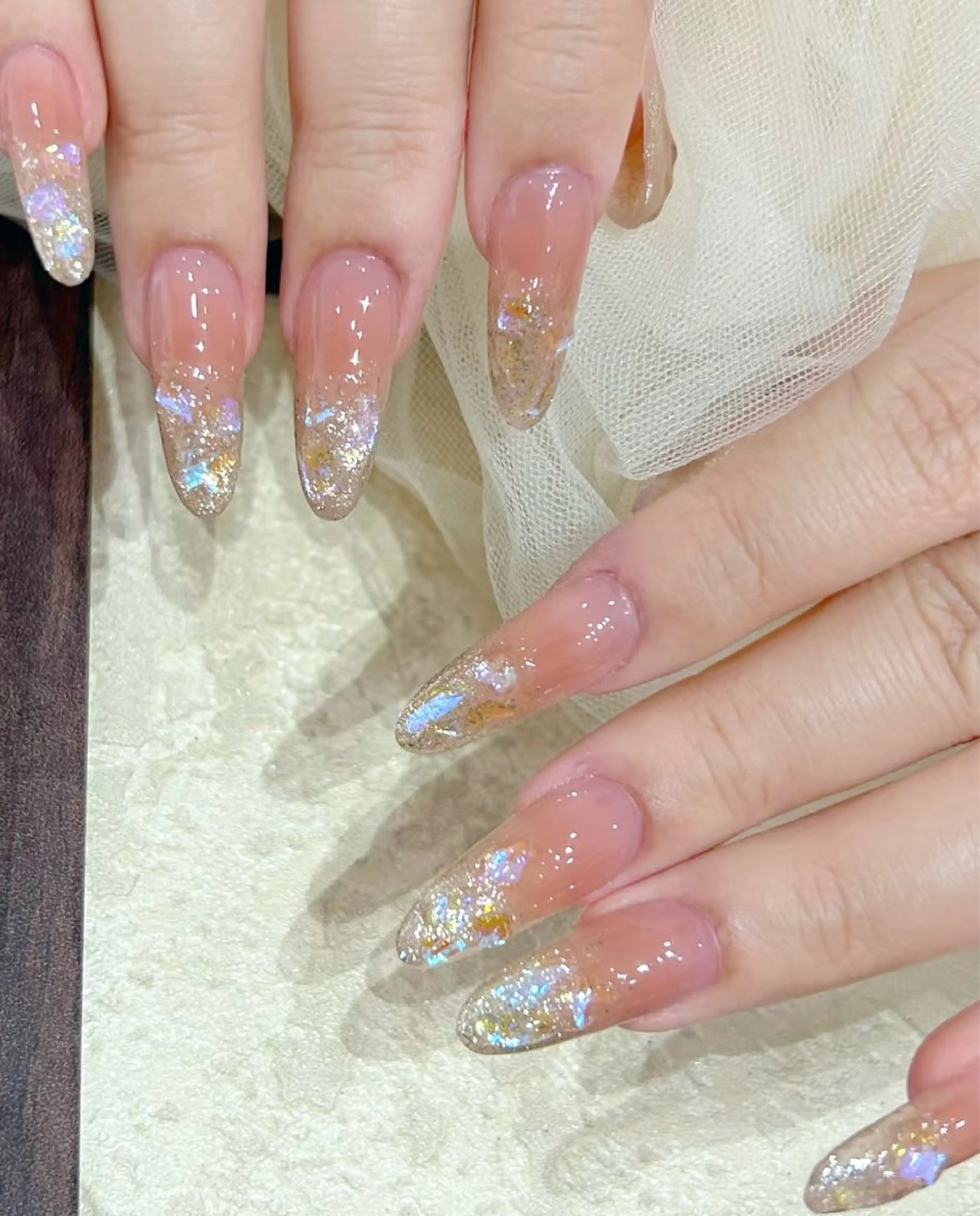 🌸チプ長さだし10本💖キラキラ氷ネイル🧊の写真