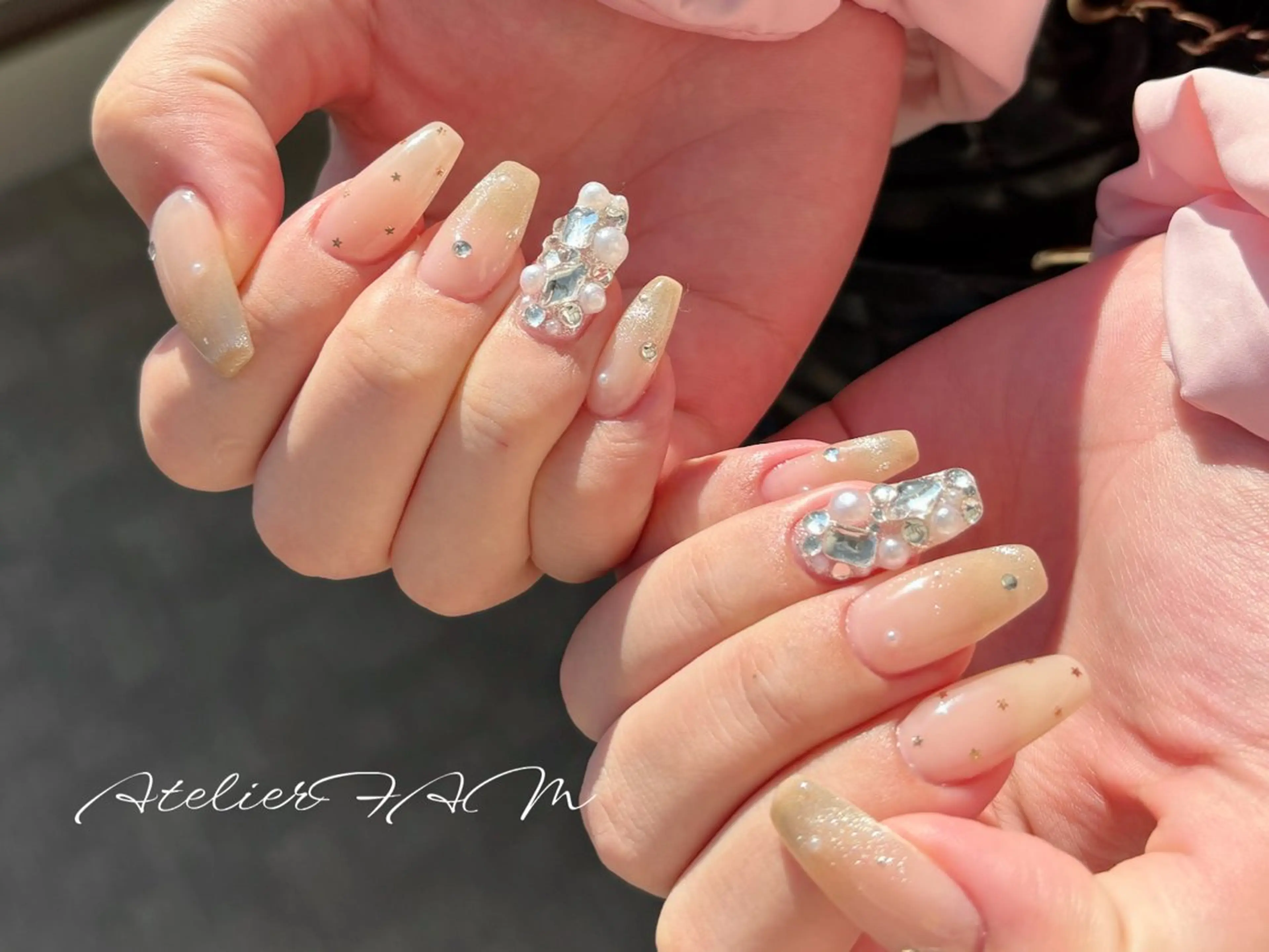 ネイル ハンドネイル nail&eyelashsalon atelier fam上本町店所属・アトリエ FAMのネイルデザイン