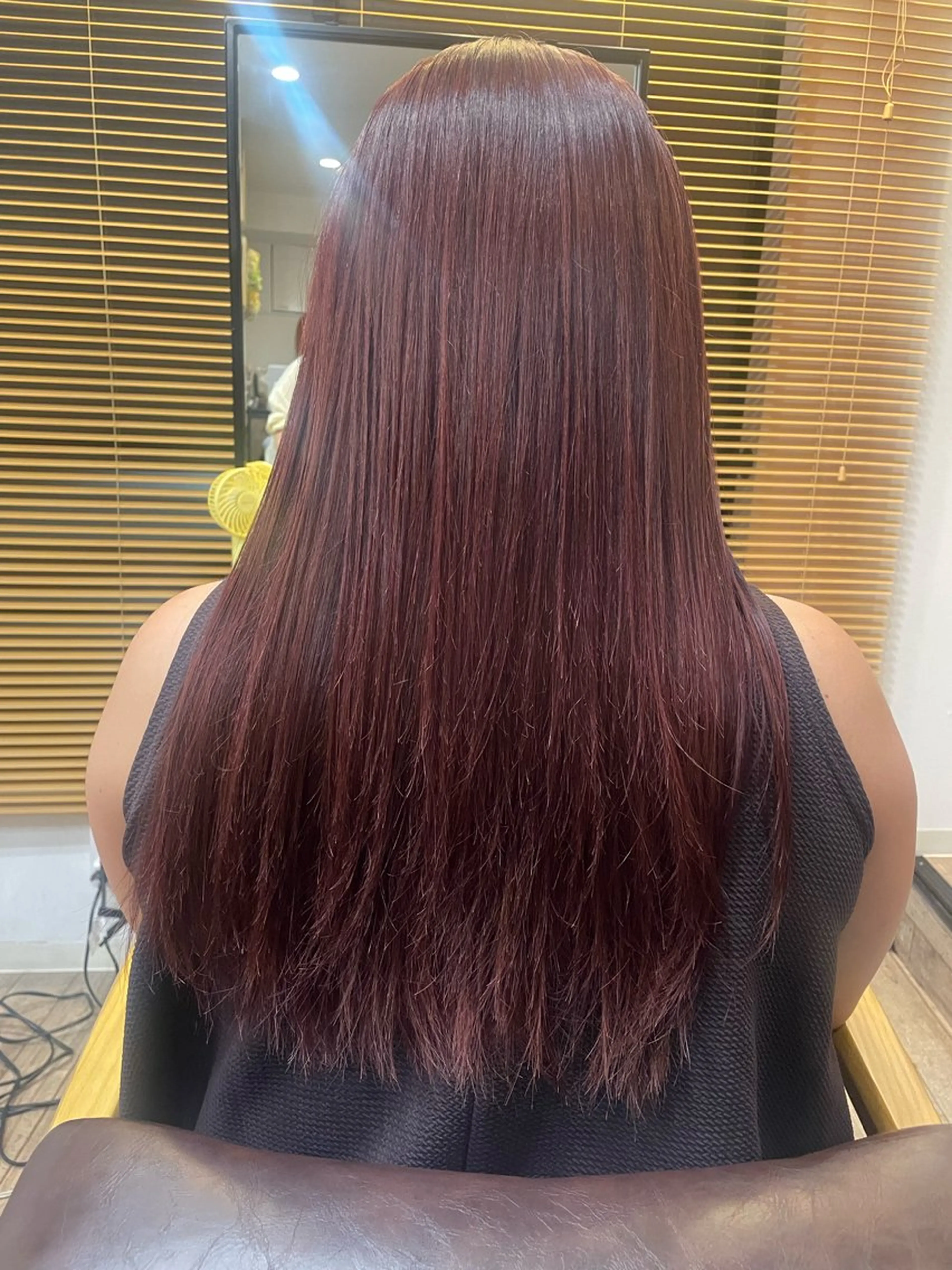 ロング カラー レッドカラー nalu新宿所属・🦋春山 さとみ🦋のヘアスタイル