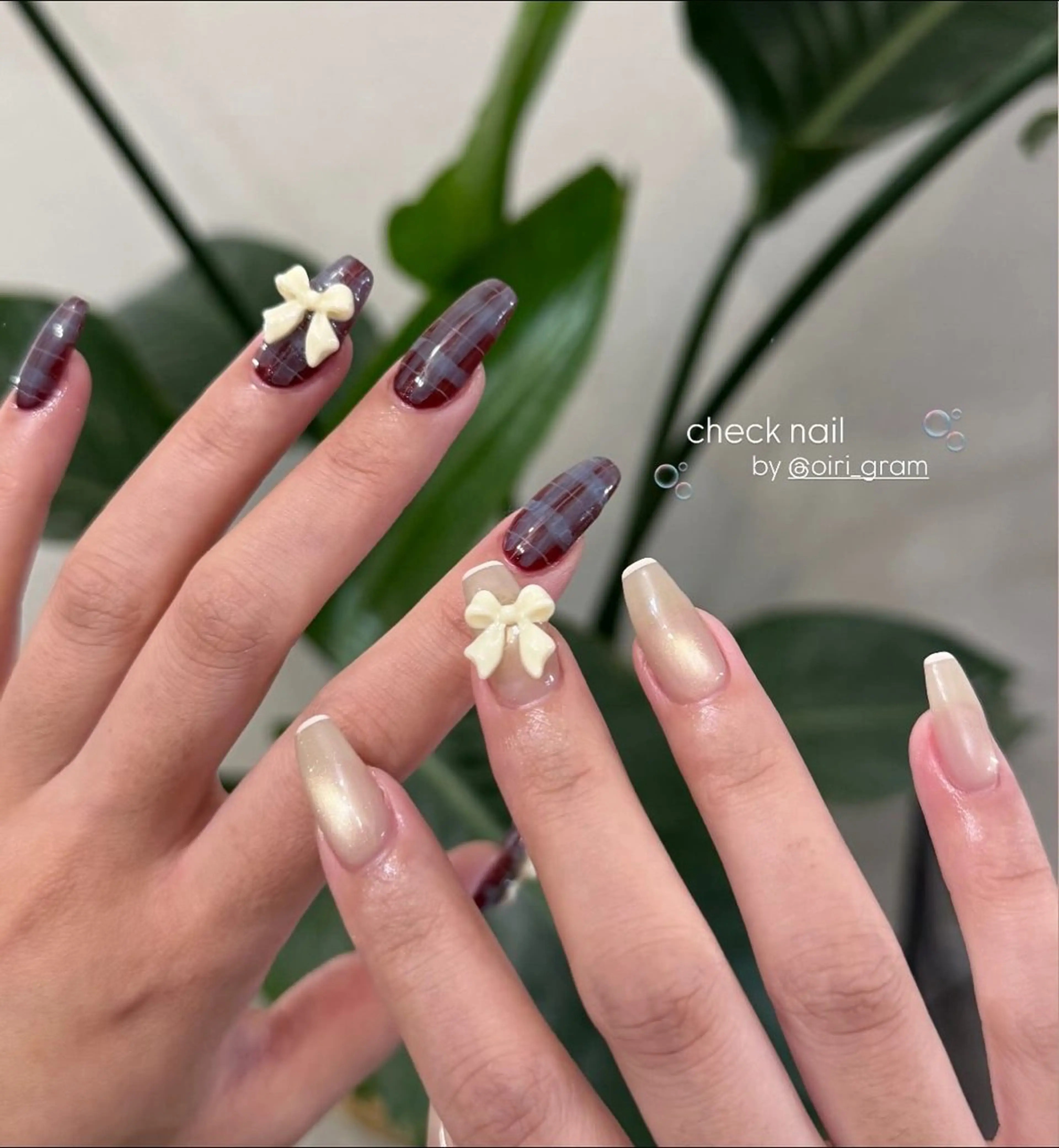 ネイル フレンチネイル マグネットネイル ハンドネイル Nail Salon enn所属・🫧RISA🫧 énn |四条烏丸のネイルデザイン