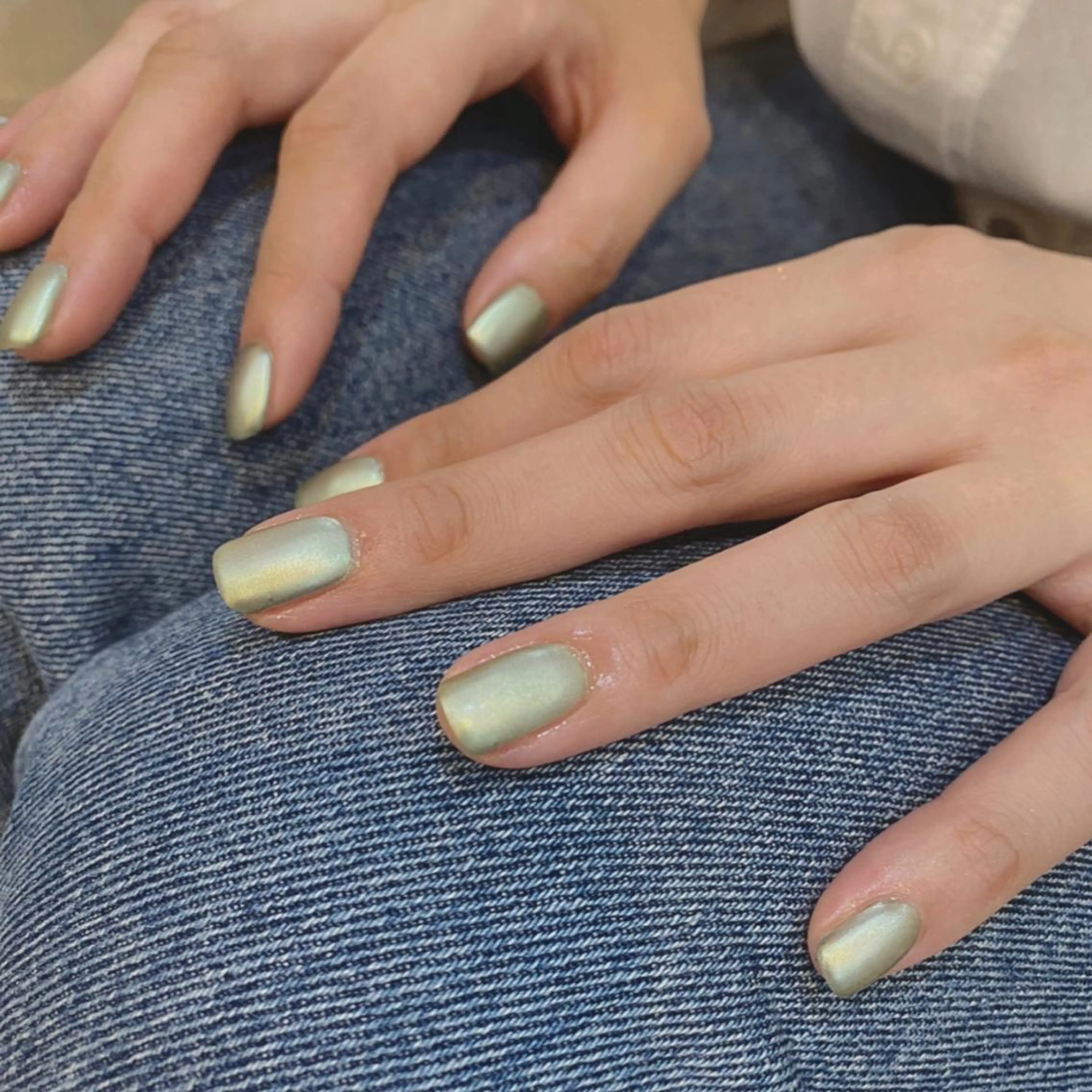 ネイル アートネイル オーロラネイル キラキラネイル 韓国ネイル マグネットネイル 🌼大西洋子 laughl🌼のネイルデザイン