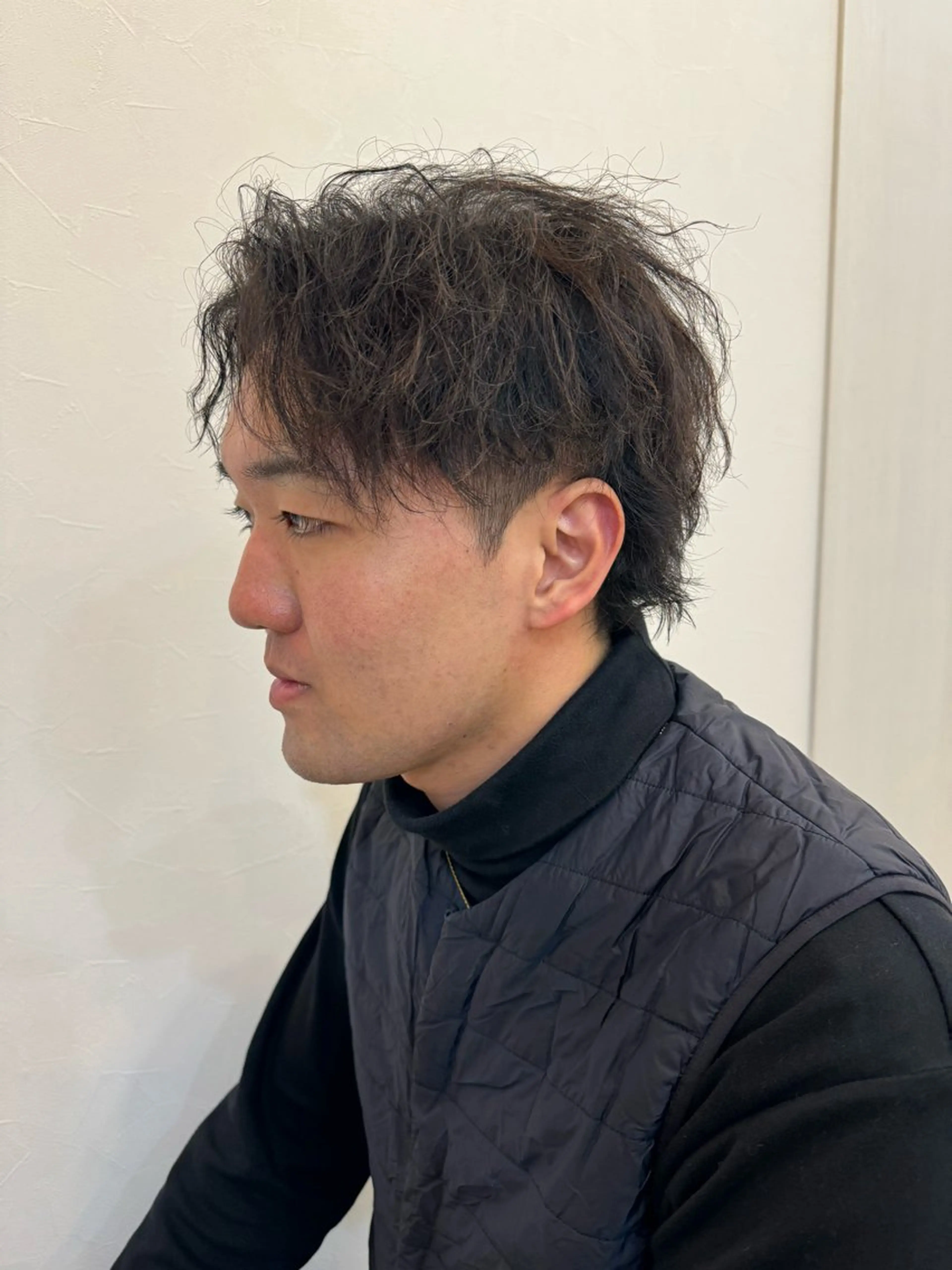 ミディアム パーマ メンズ カット パーマ トリートメント Dxxxx III所属・女性目線の大人 メンズ*Ayakaのヘアスタイル