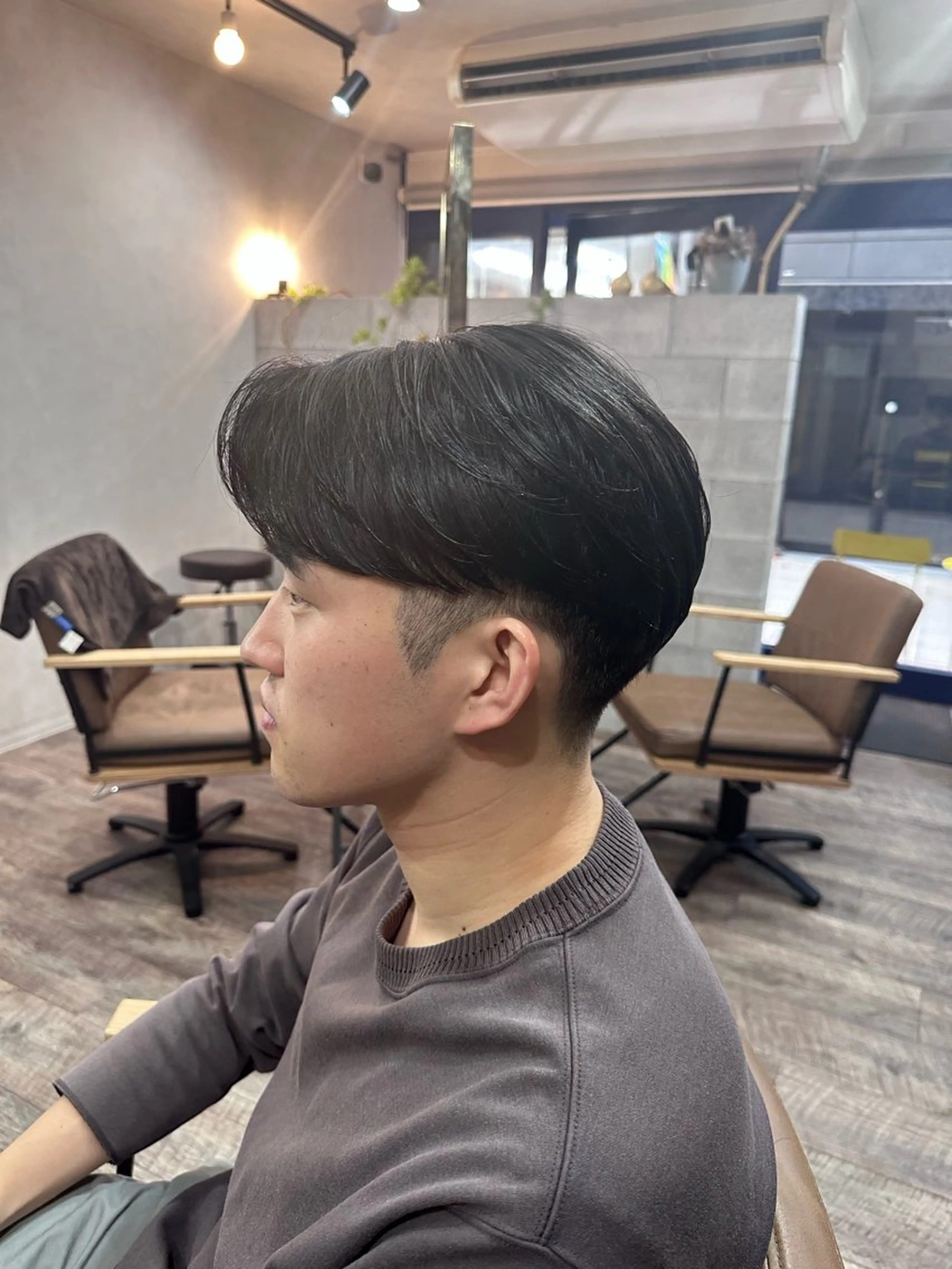 ショート パーマ カット 縮毛矯正 t.hair垂門真吾 曲がる縮毛矯正/ボブのヘアスタイル