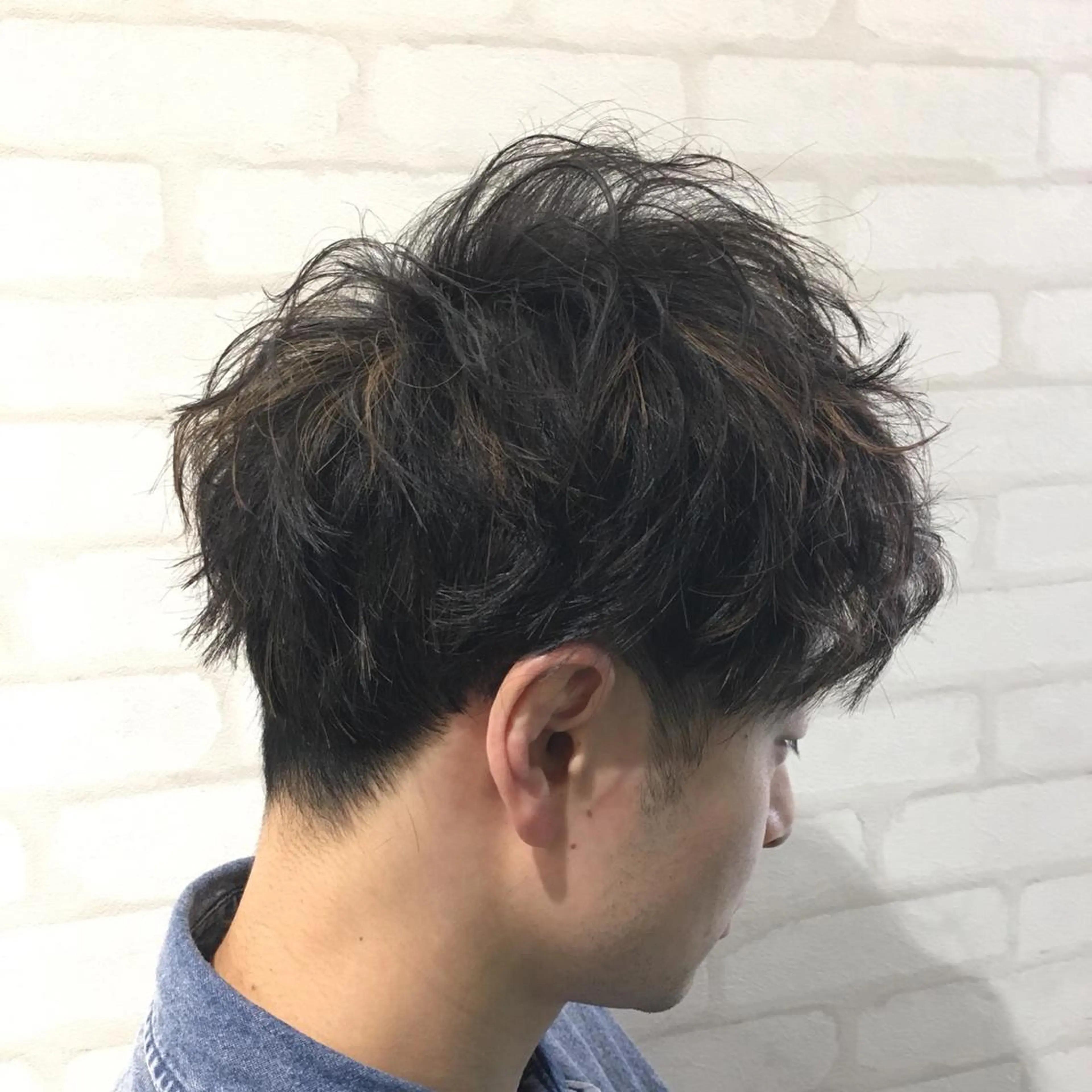 ショート メンズ マッシュ ツーブロック 福森 みずきのヘアスタイル