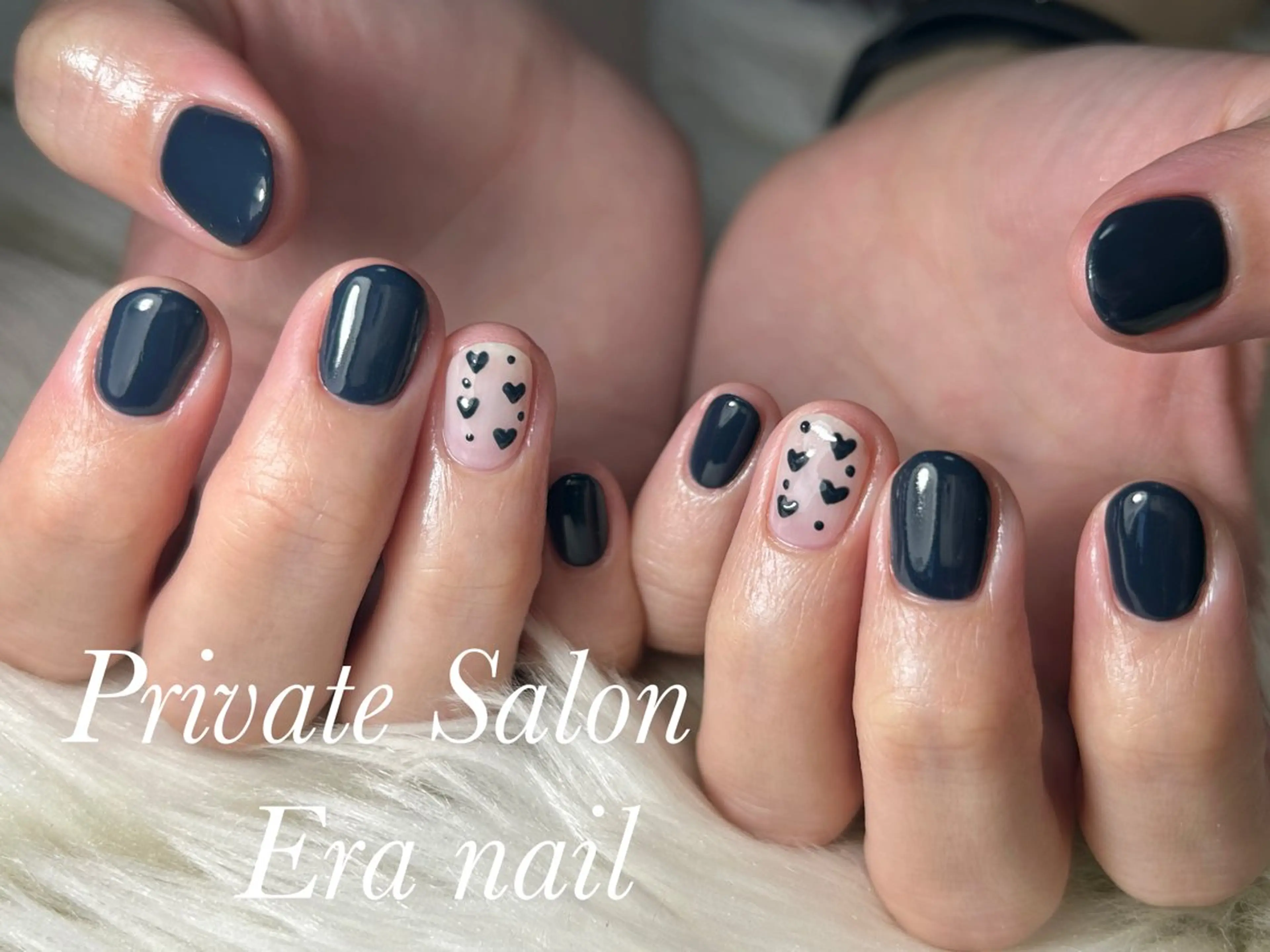 ネイル ハート ハンドネイル Era nailのネイルデザイン