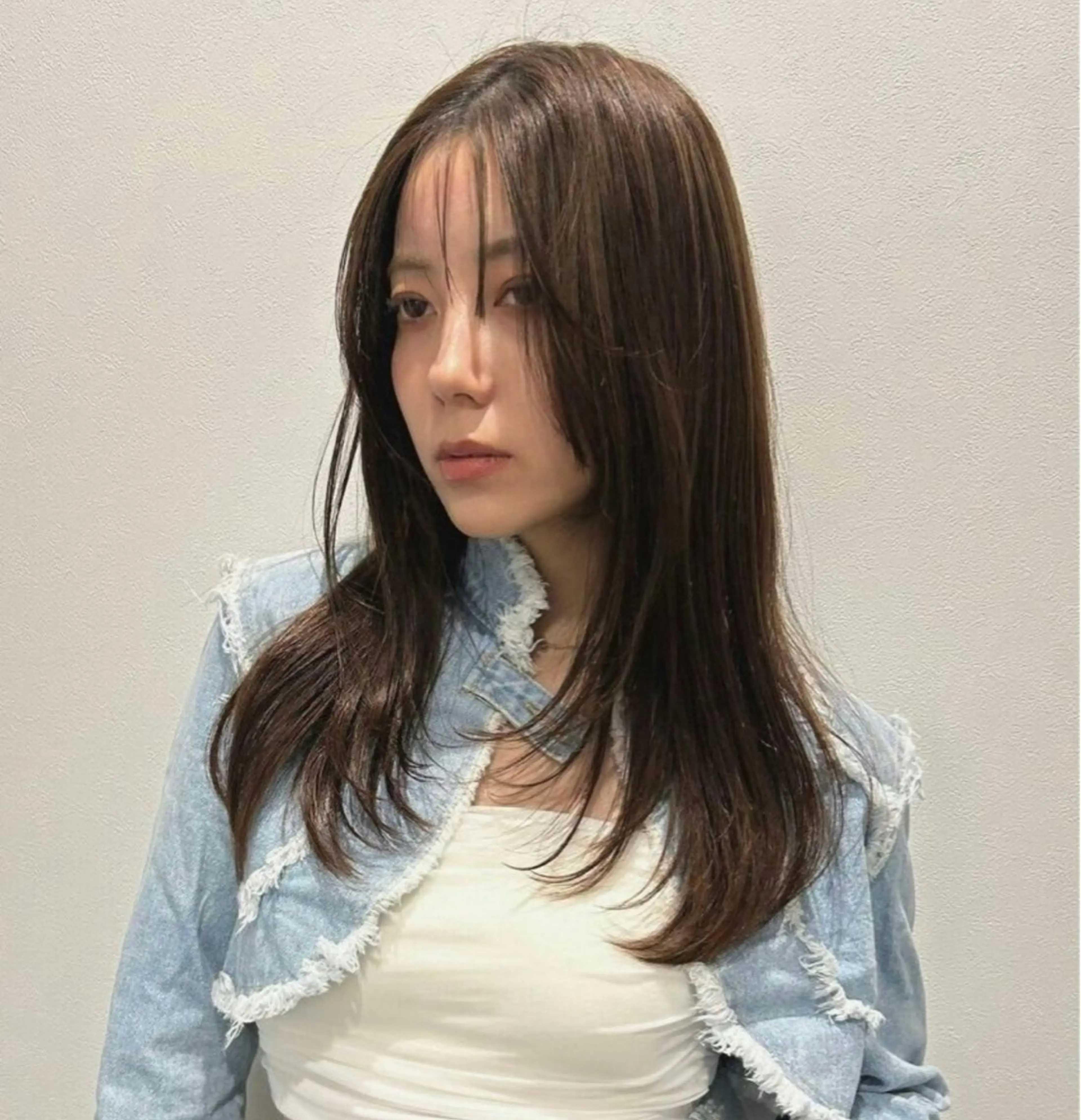 セミロング 顔周りカット/ボブ/ ツヤ髪/coconaのヘアスタイル