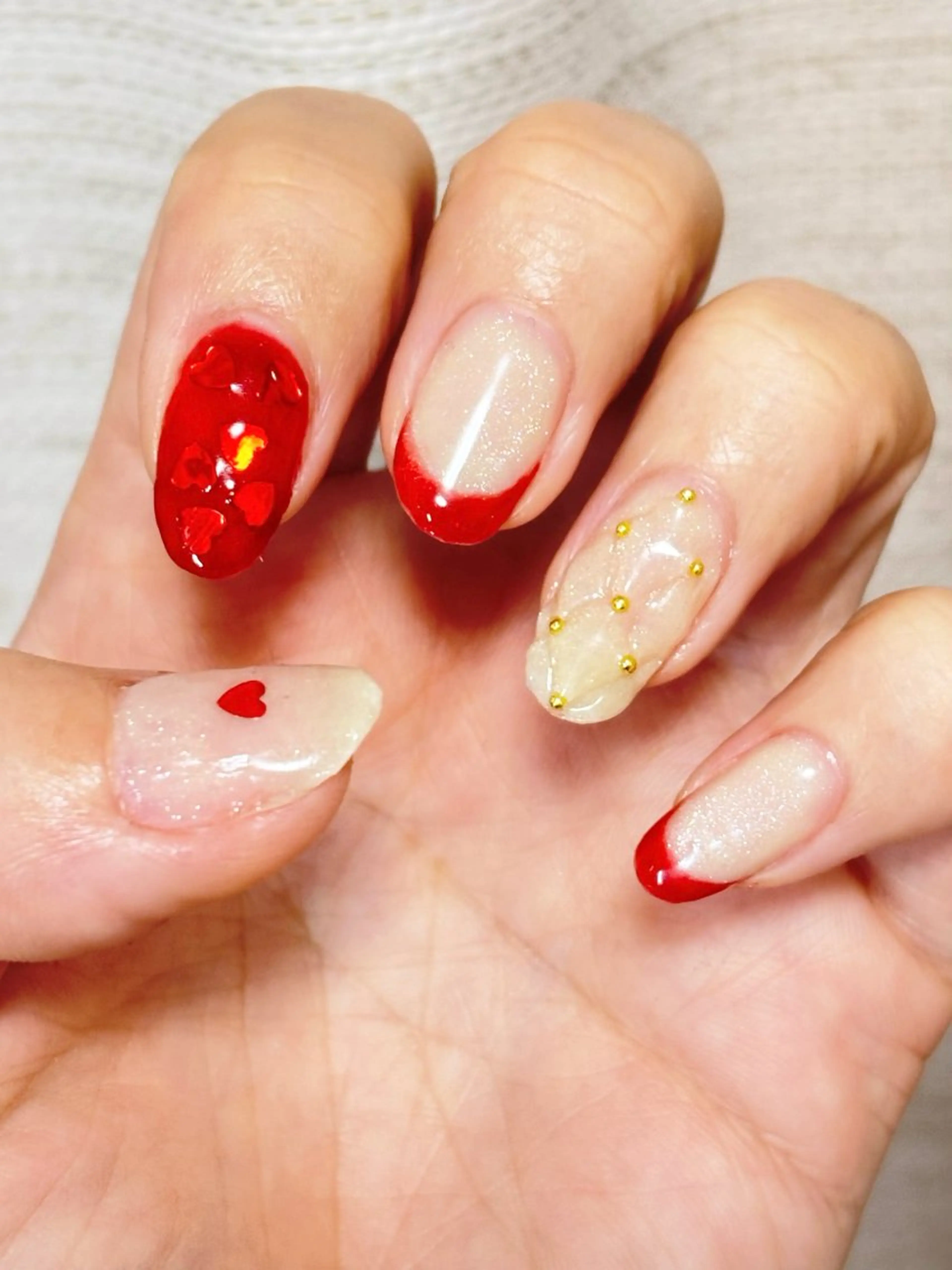 ネイル バレンタイン Lino nailのネイルデザイン