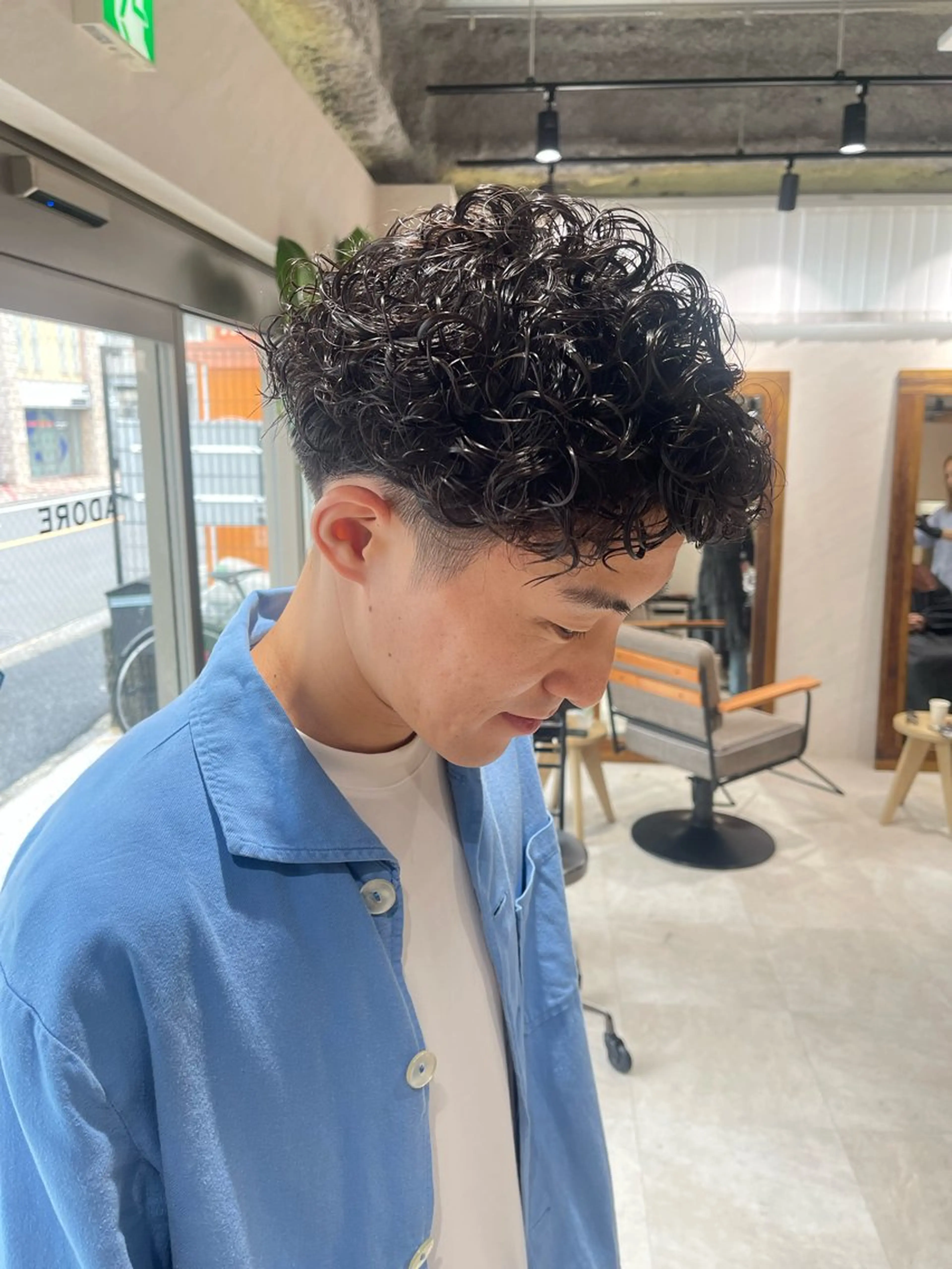 ショート パーマ メンズ メンズパーマ カット パーマ 🩵ボブ/レイヤー /髪質改善🩵のヘアスタイル