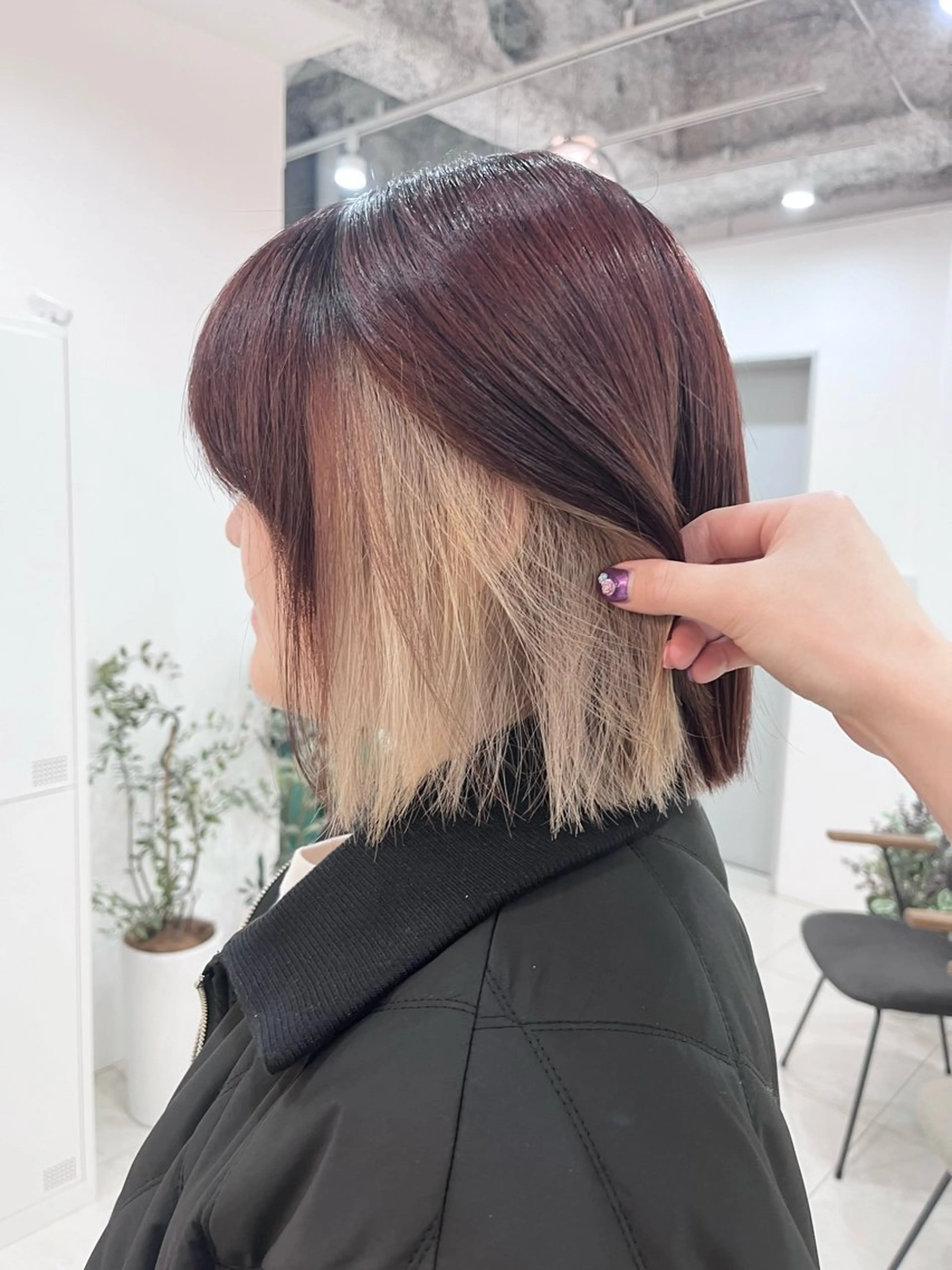 ミディアム レイヤー🩵透明感 ೀユイ🌙のヘアスタイル