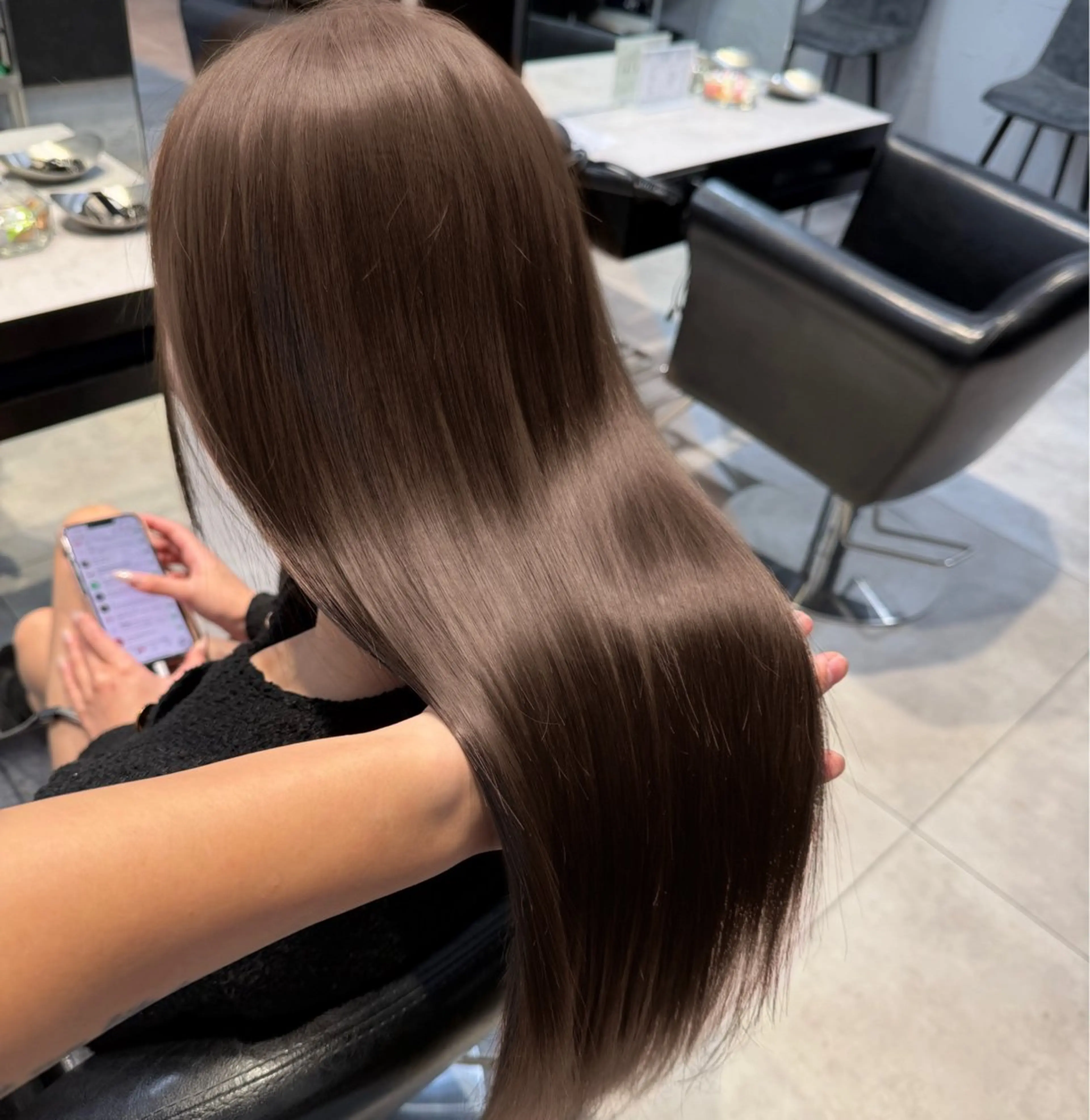 【大人気】プルエクステ〔ダイヤモンド毛質〕ミディアムの方オススメ+長さカット無料🫧80本〜の写真