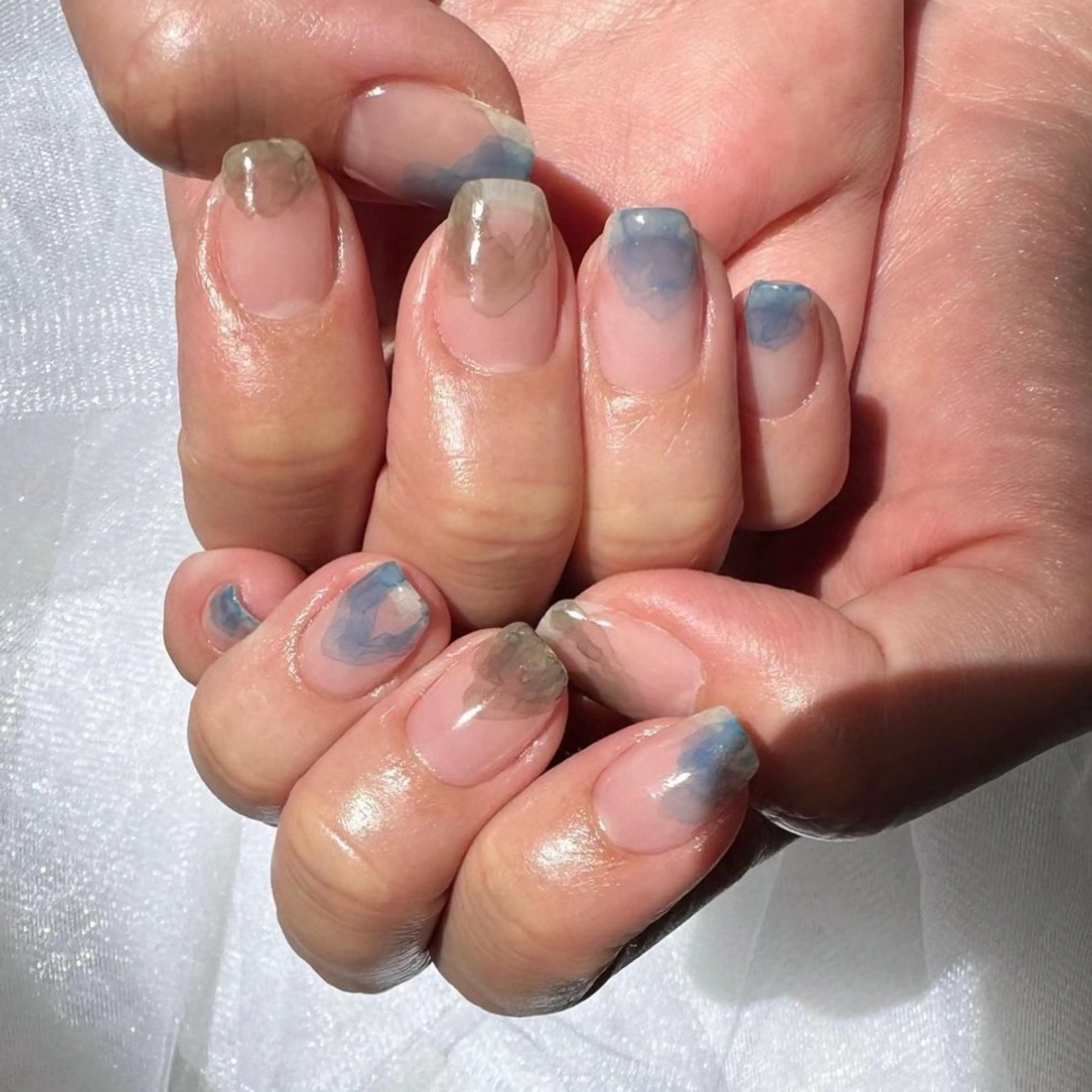 ネイル アートネイル クリアネイル ジェルネイル 氷ネイル・うるうるネイル 韓国ネイル 🪞KAPE NAIL 🪞のネイルデザイン