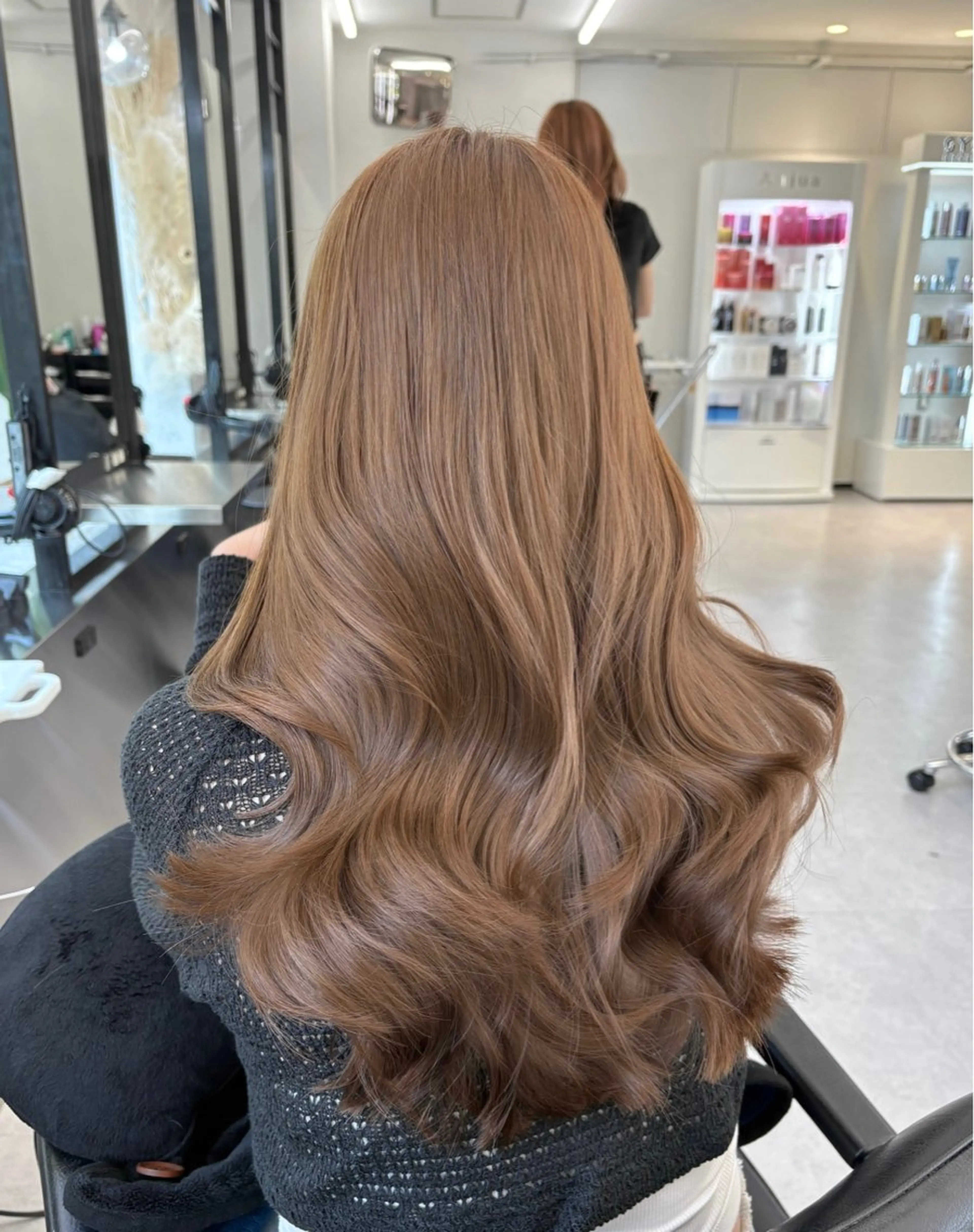 ロング カラー カット ヘアカラー 堀江/透明感 ベージュ/白川幸太のヘアスタイル