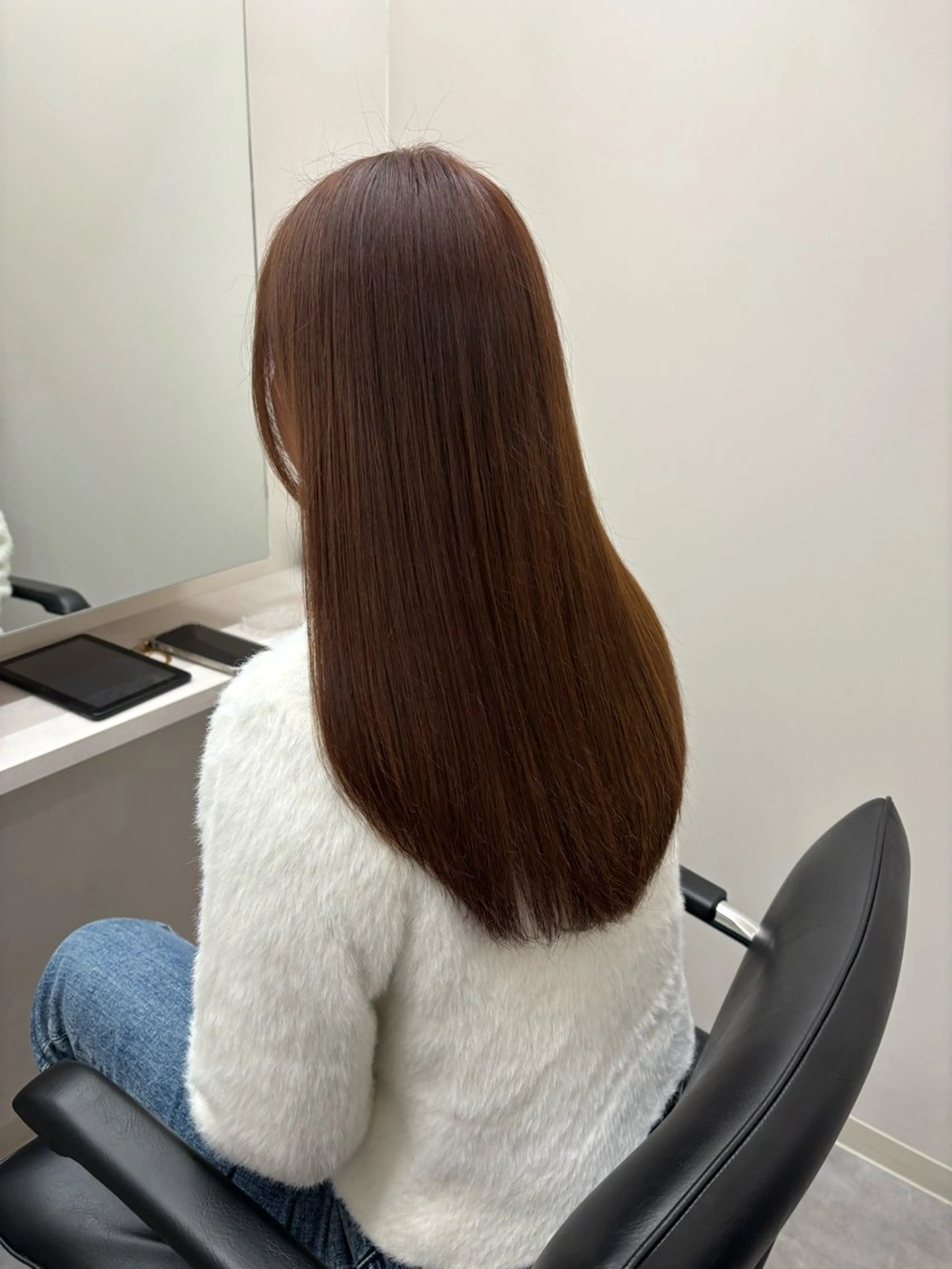 セミロング トリートメント と きのヘアスタイル