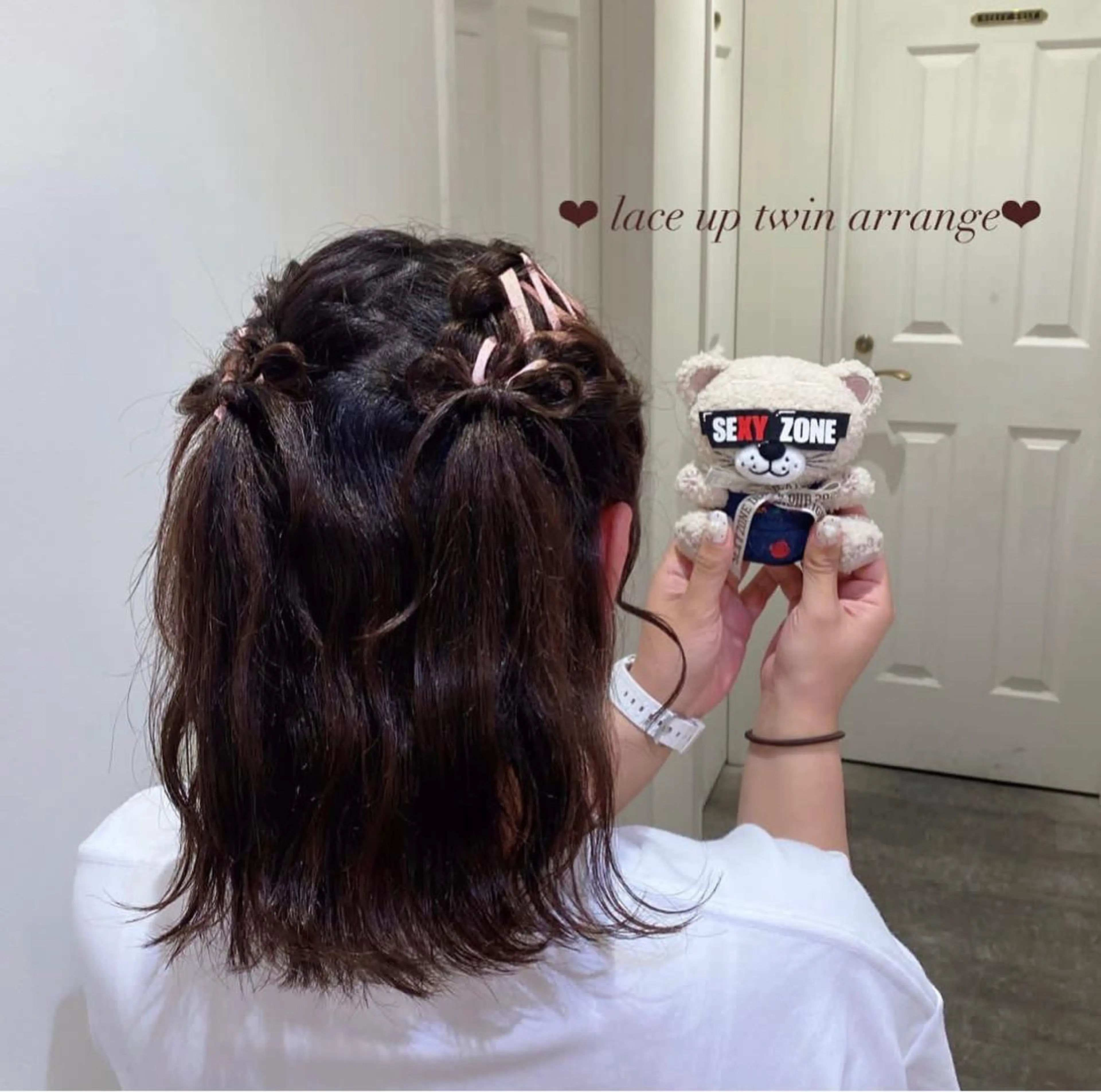 ヘアアレンジ エクステ🎀 暖色カラー🎀amiのヘアスタイル