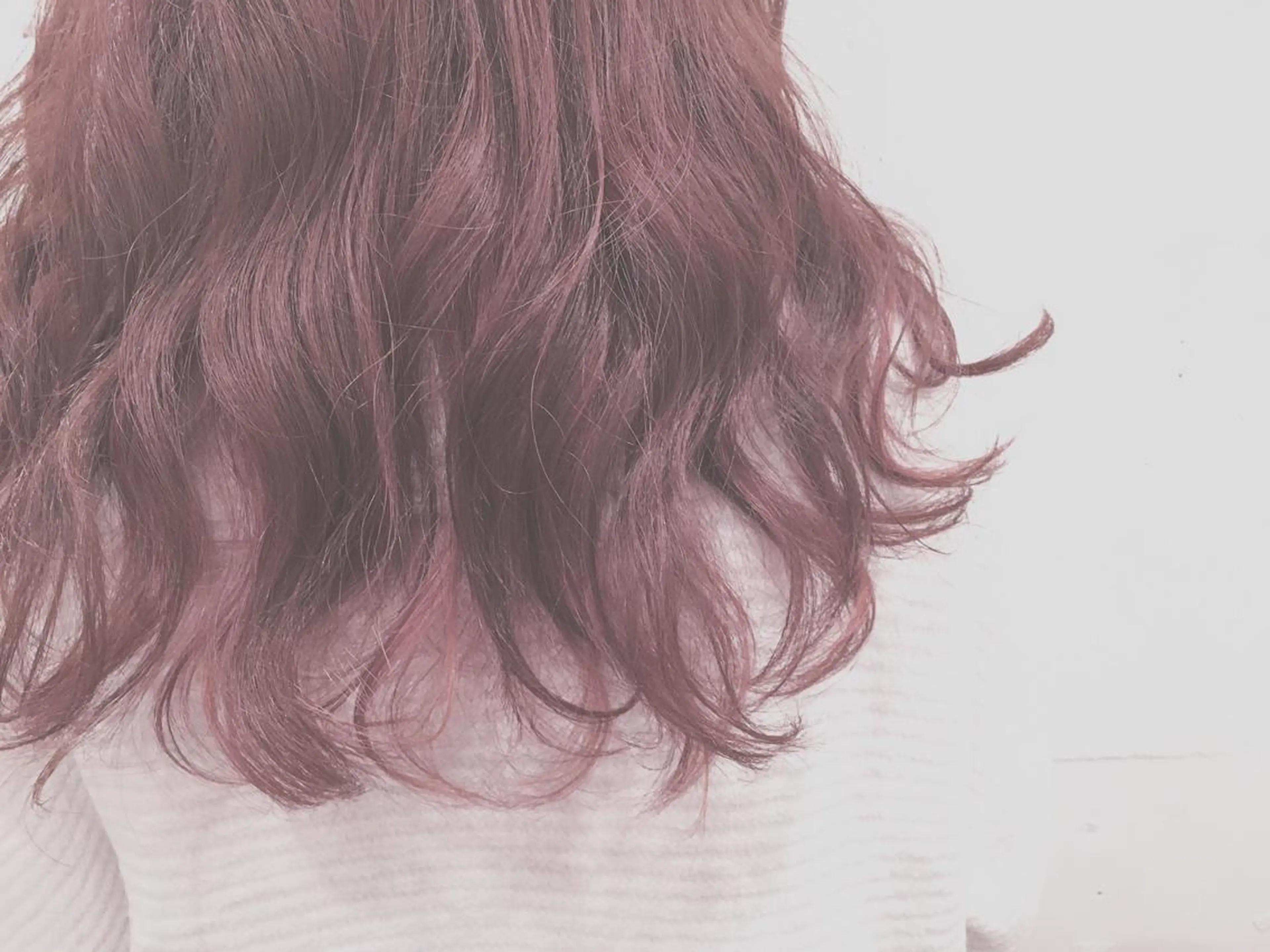 ロング カラー アッシュ グラデーションカラー インナーカラー ピンクカラー てんま さやかのヘアスタイル