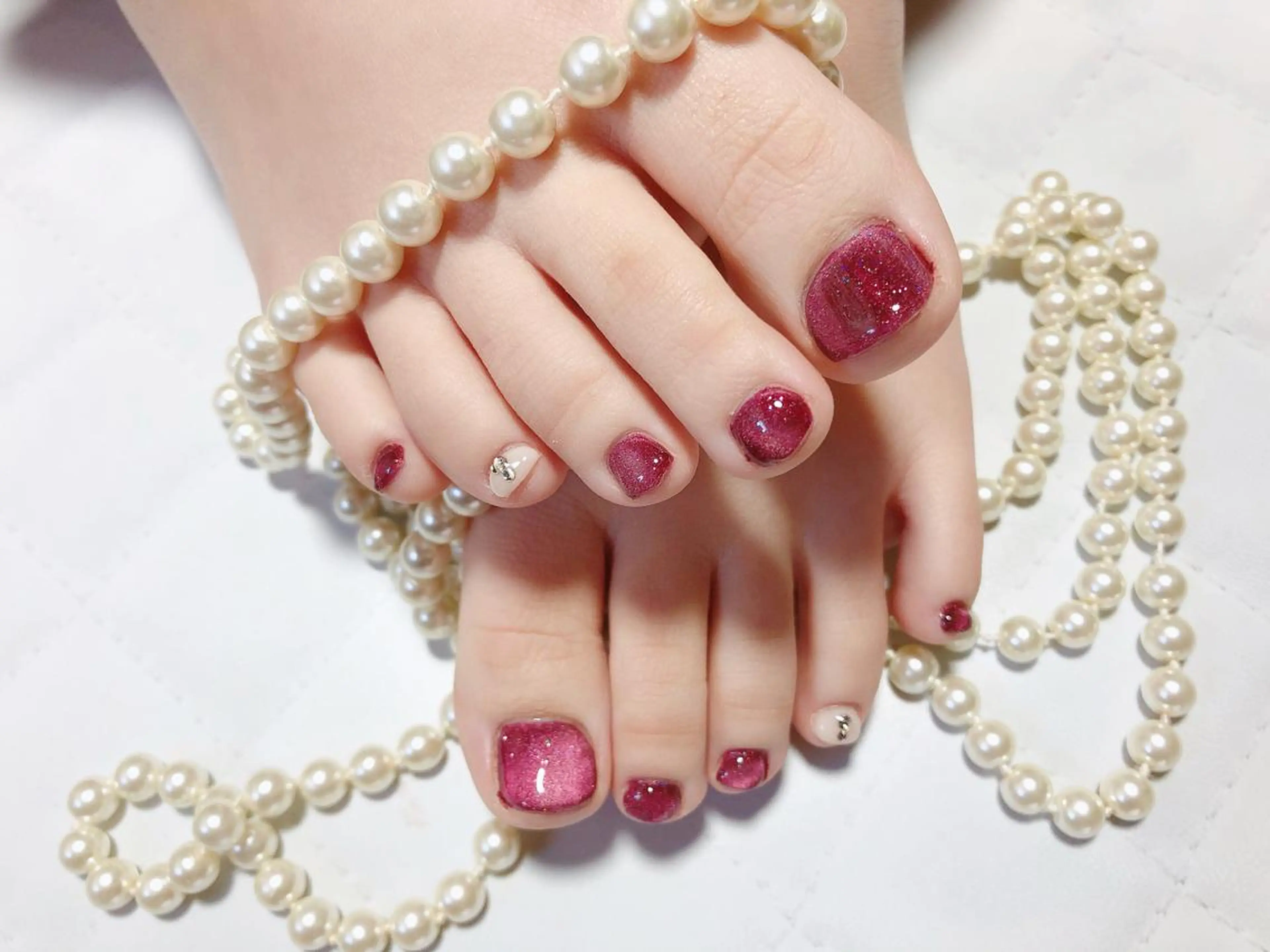 ネイル マグネットネイル フットネイル ネイルサロン HARRYS所属・ネイル･脱毛サロン HARRYSのエステ・リラクイメージ