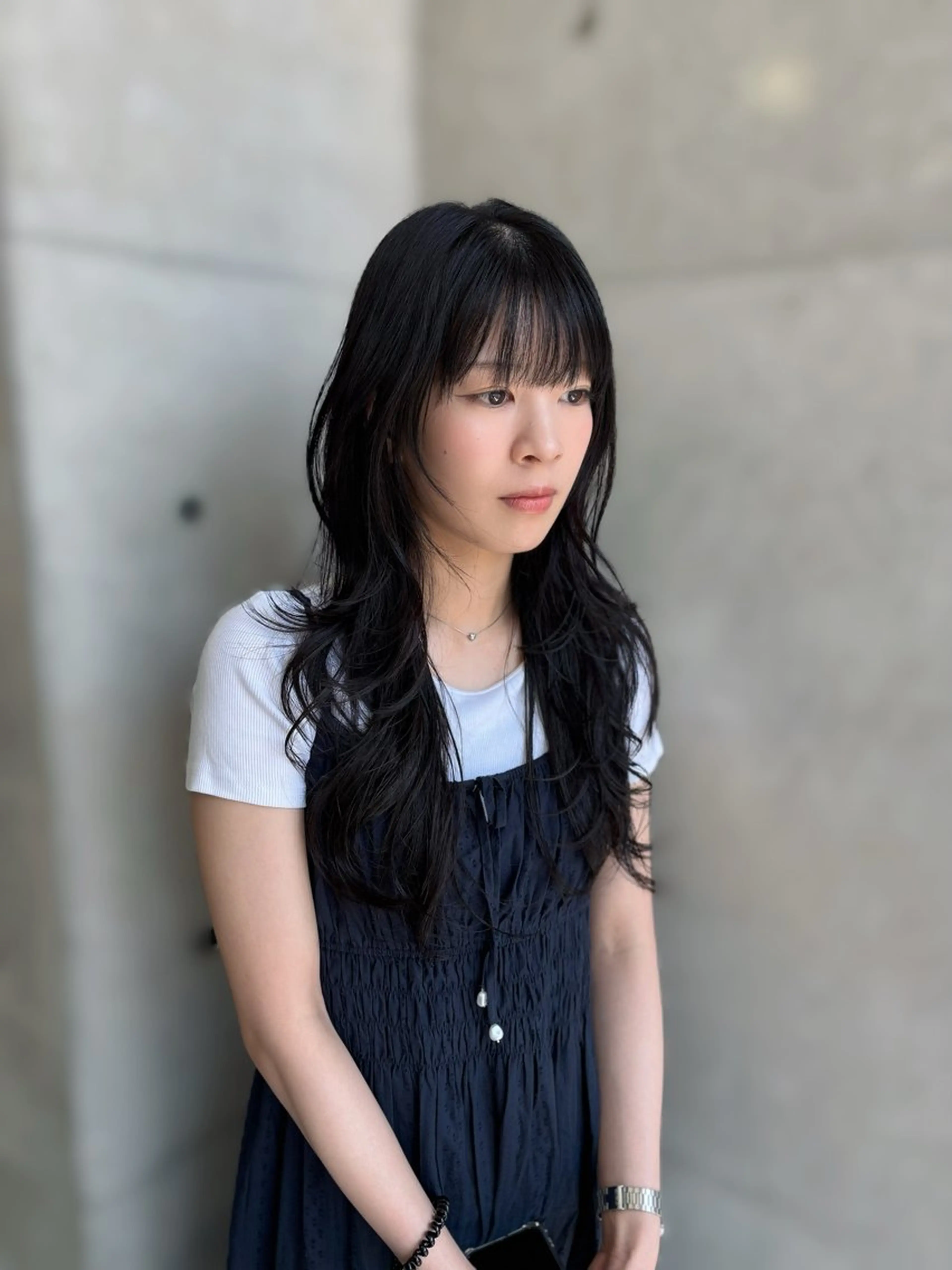 ロング ハッシュカット カット ヘアカラー トリートメント 韓国ヘア🤍 慎之介のヘアスタイル