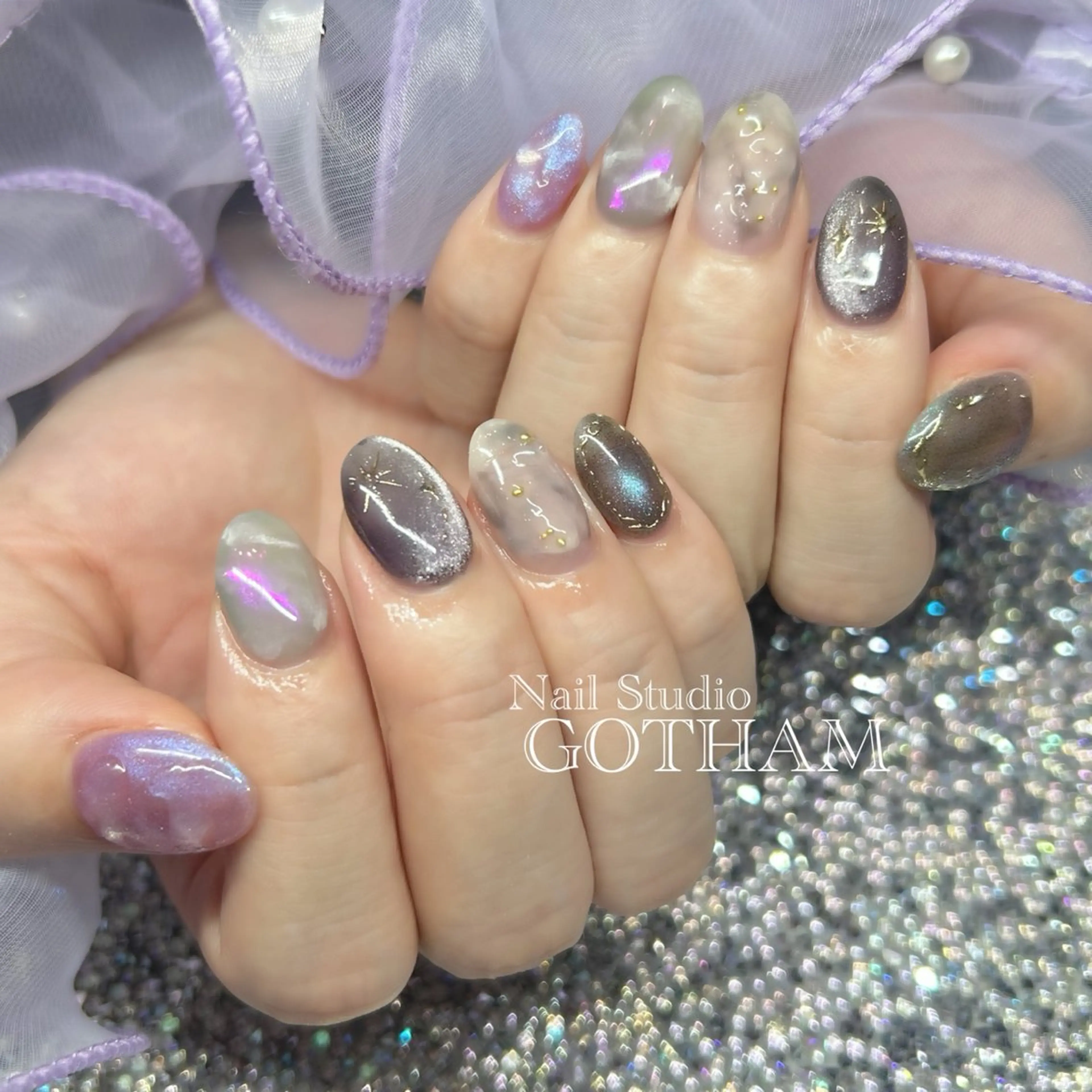 ネイル ハンドネイル Nail Studio GOTHAM所属・高円寺駅からすぐ🌈 ネイルGOTHAMのネイルデザイン