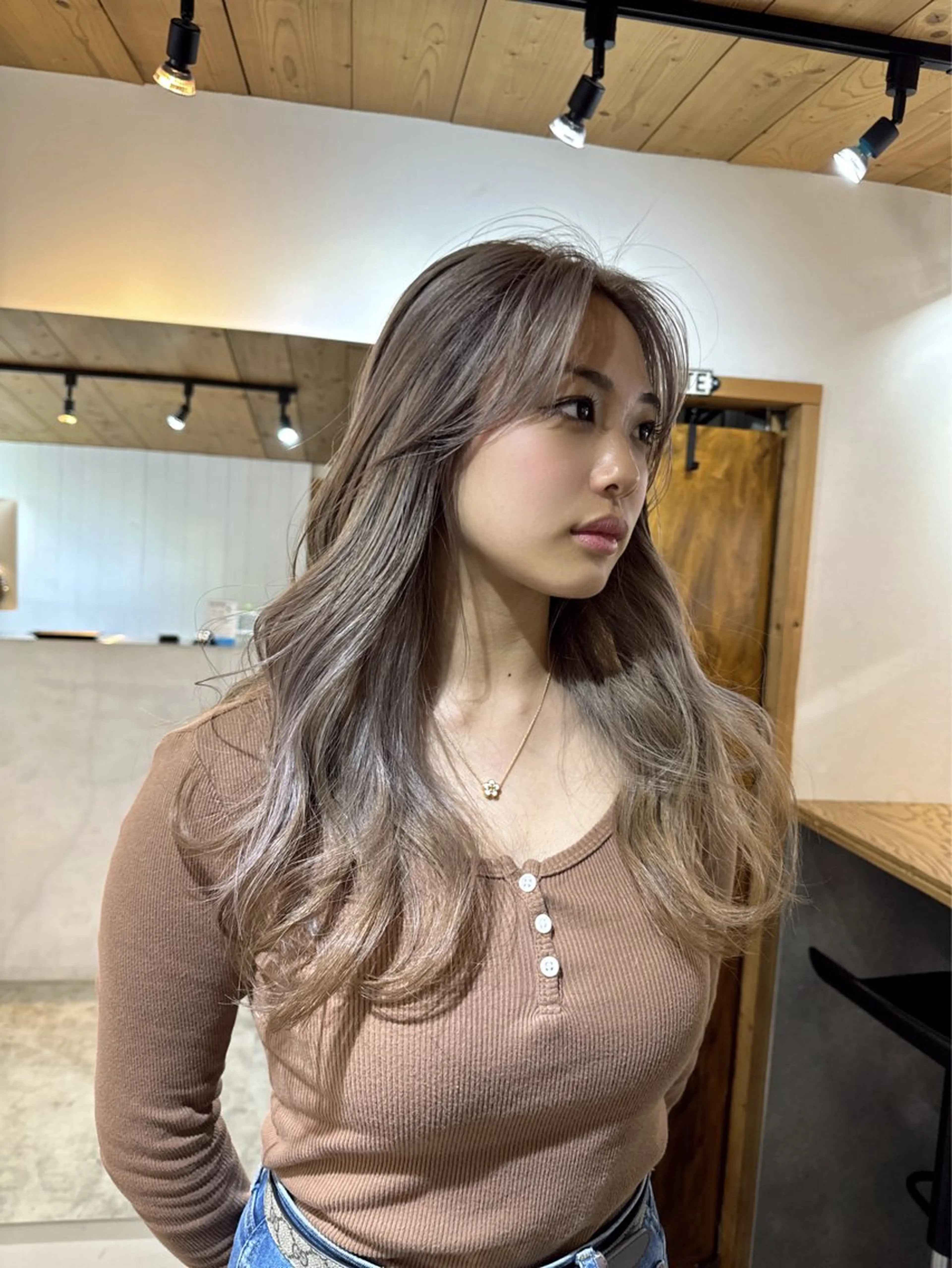 セミロング カラー カット ヘアカラー トリートメント Rico / bob/グレージュのヘアスタイル