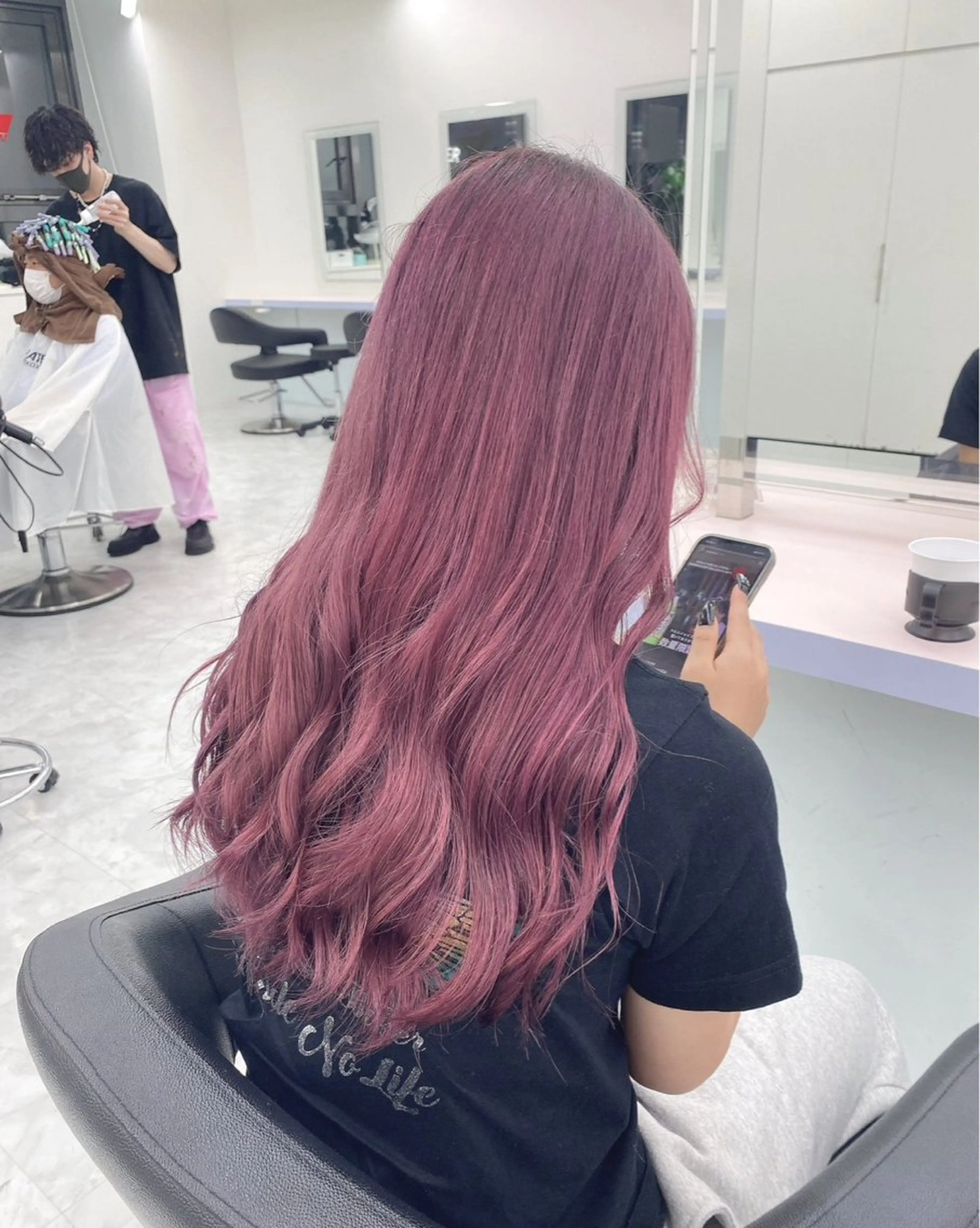 ロング カラー パーマ ヘアアレンジ メンズ 🤍透明感カラー🤍 ブリーチ🤍AINEのヘアスタイル