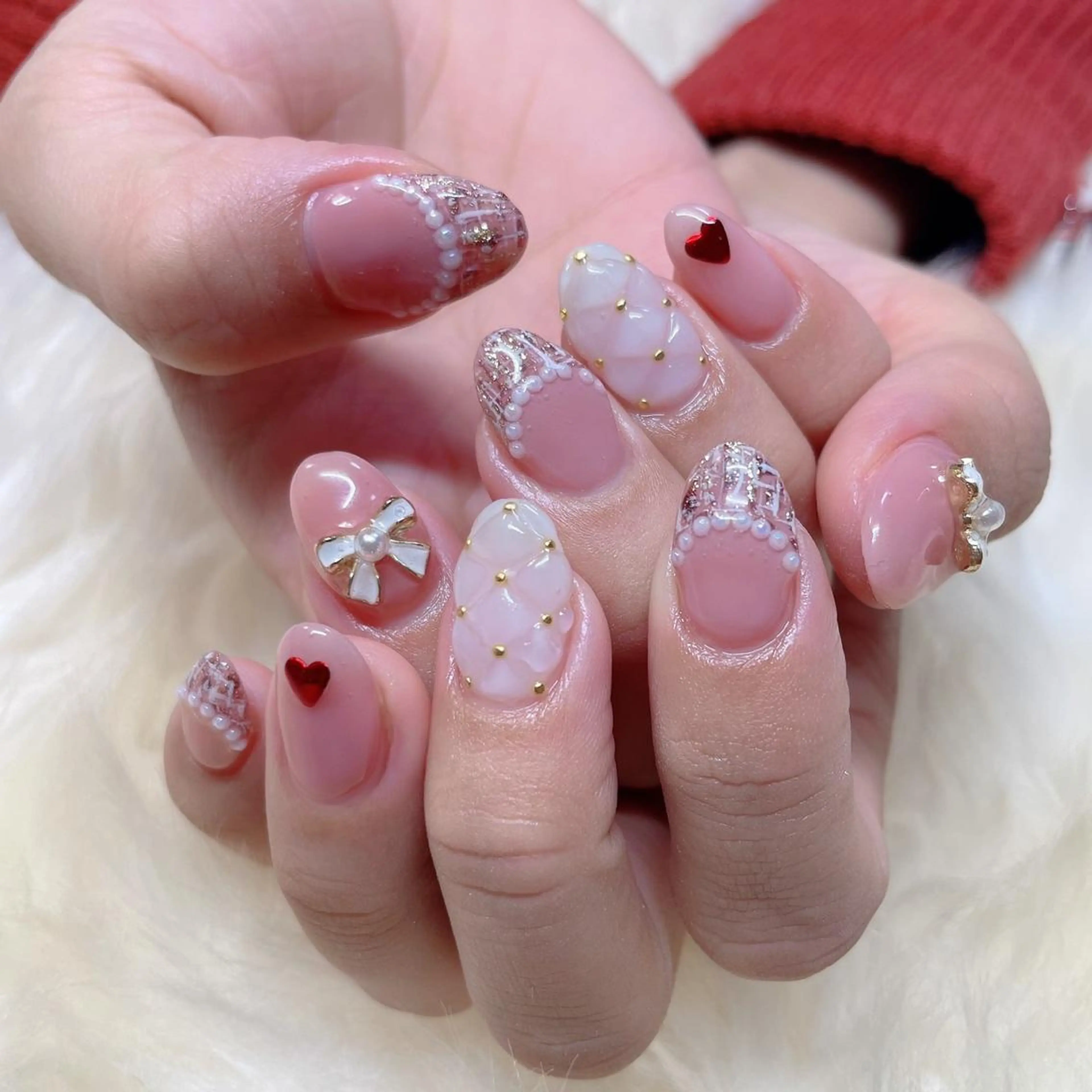 セミロング ハンドネイル ハンドケア 💜MIYA nail川崎店のネイルデザイン