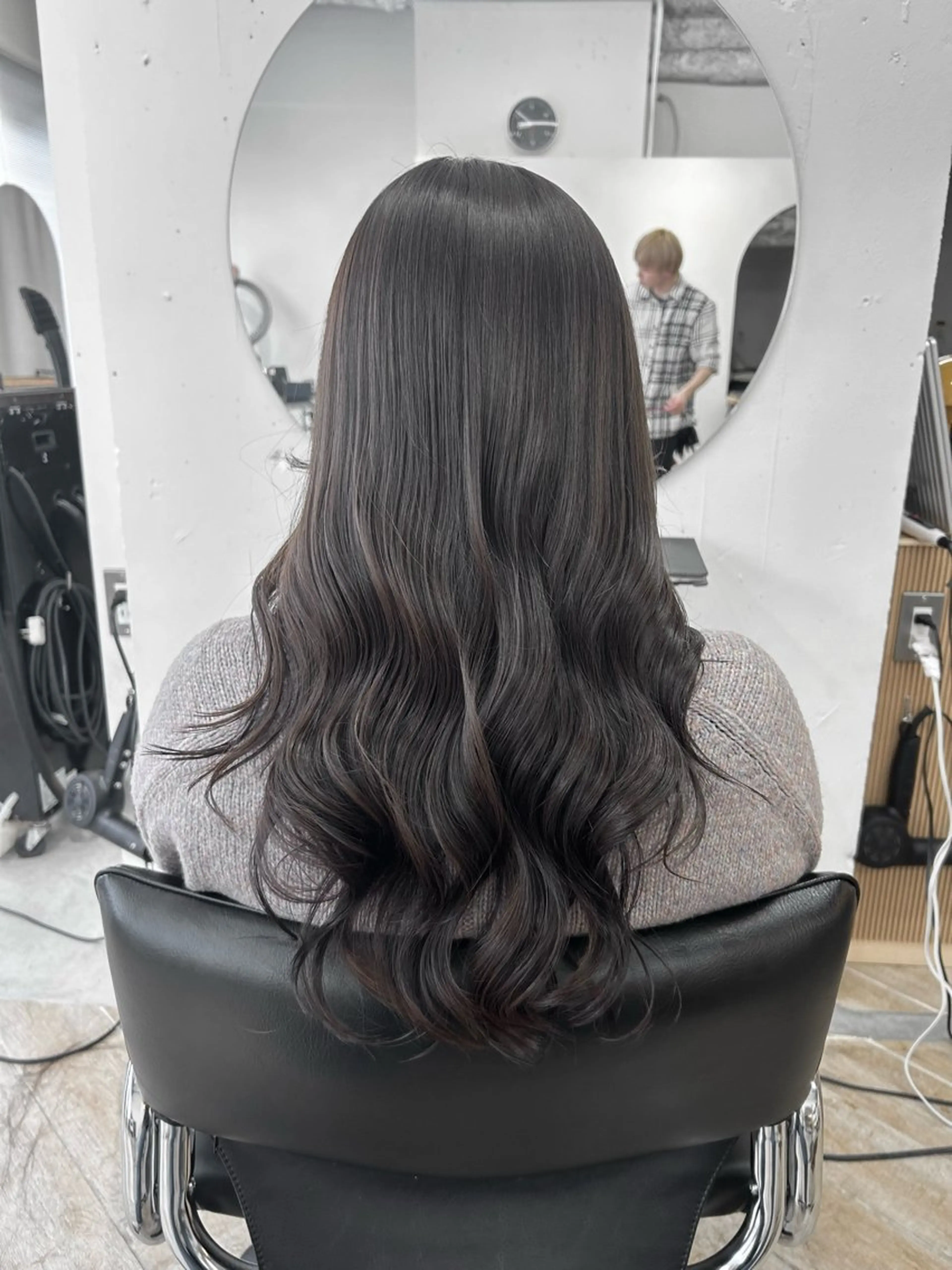 セミロング カラー カット ヘアカラー ベージュ/ダブルカラ ー/新潟駅/青柳萌果のヘアスタイル