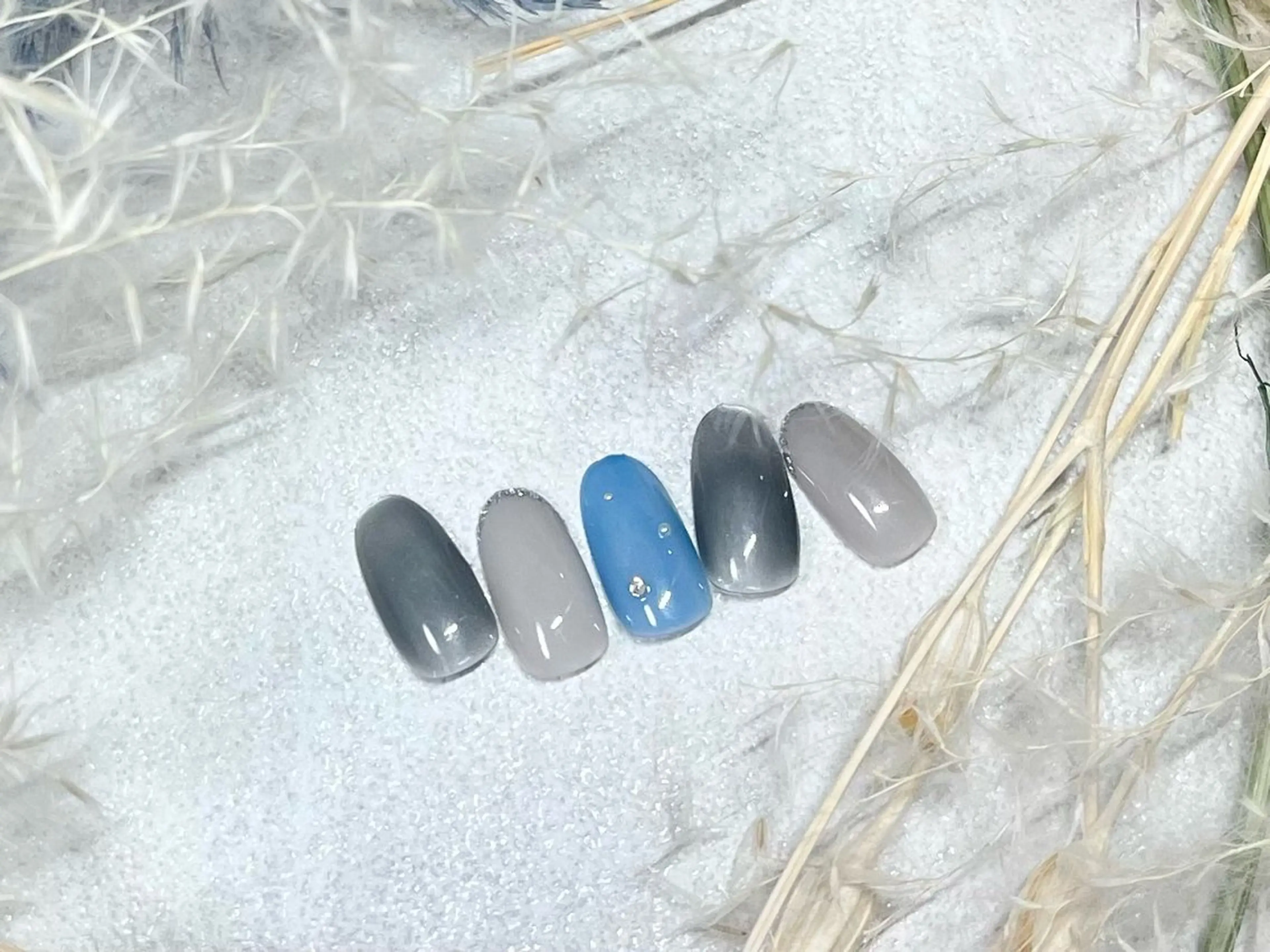 ネイル オーロラネイル 桜ネイル フラワーネイル フットネイル フレンチネイル ハンドネイル kiki nail たまプラーザのネイルデザイン