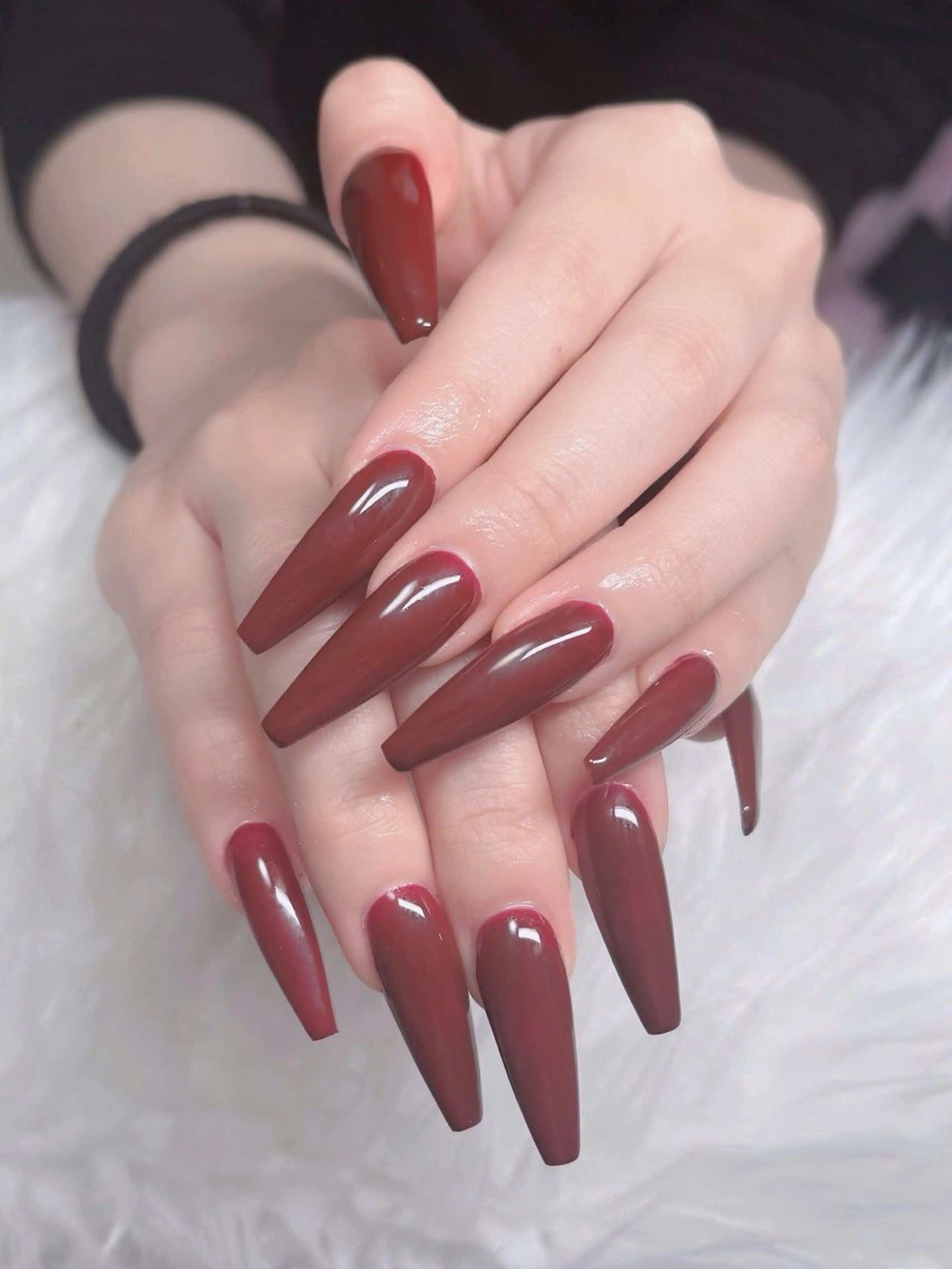 ネイル フレンチネイル ジェルネイル ガラスフレンチ ハロウィン ハート ハンドネイル H.baby Nail Salonのネイルデザイン