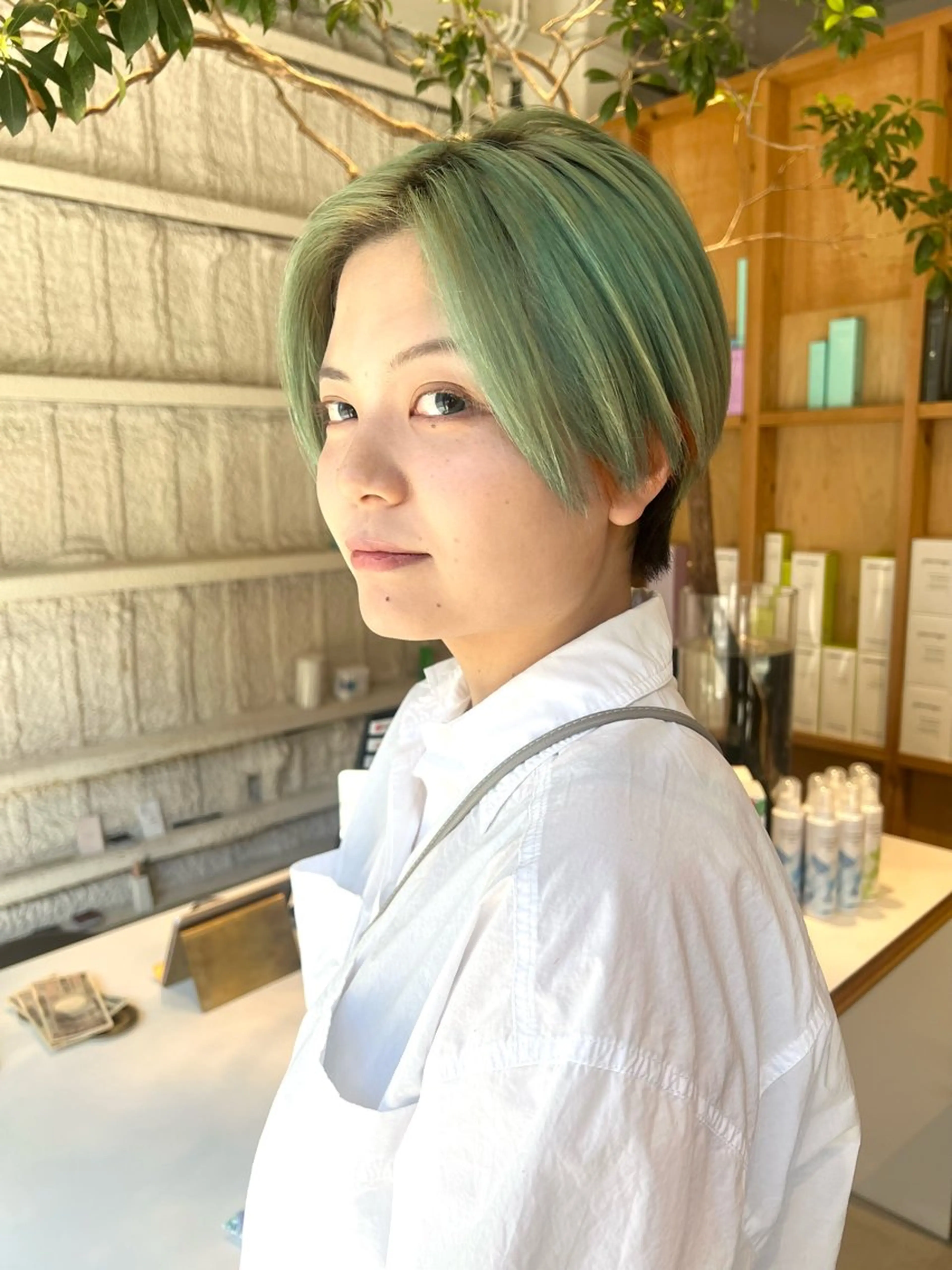 ショート 🩵albis/めい 大宮/ブリーチ🦋のヘアスタイル