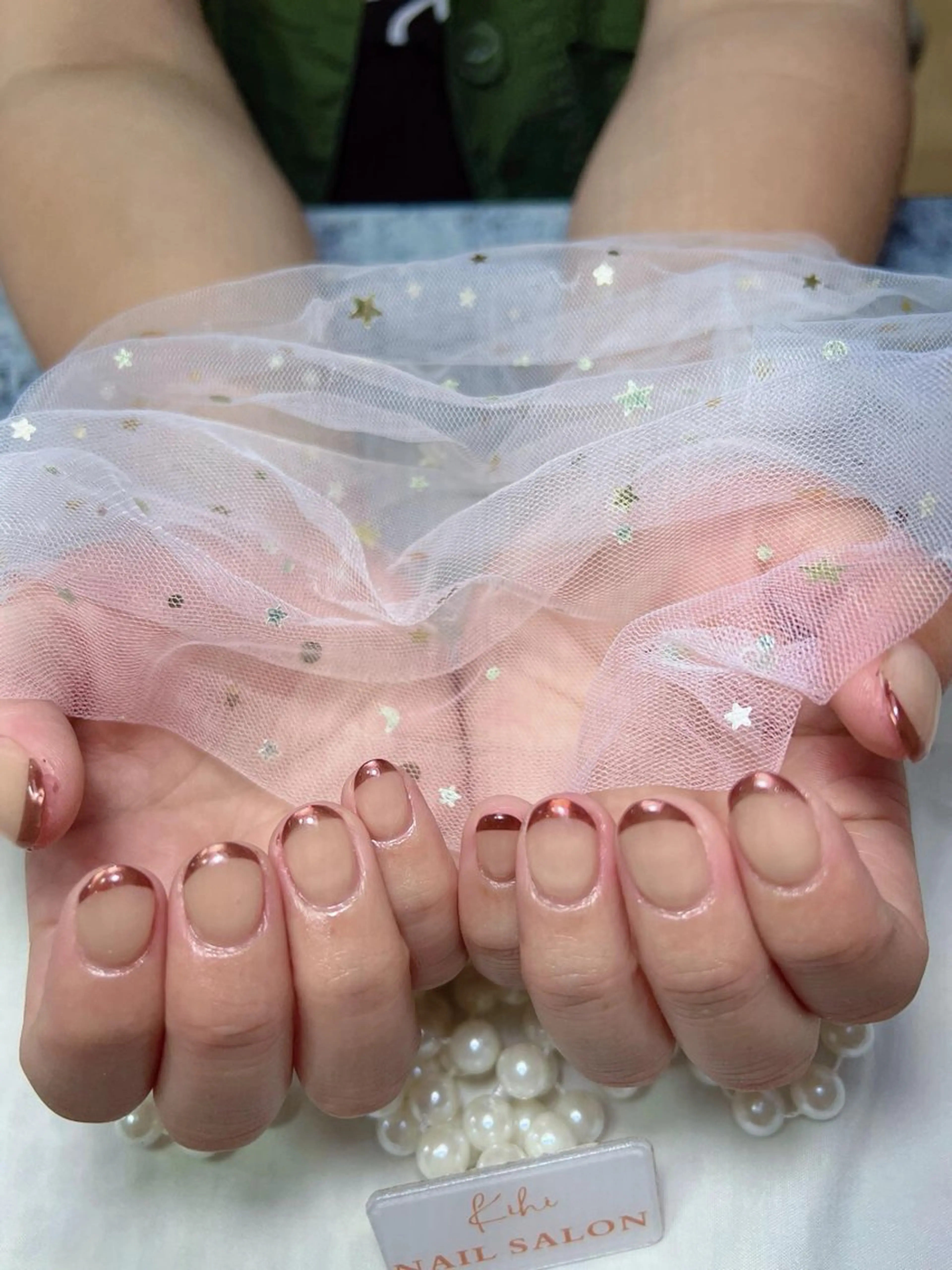 ネイル アートネイル フレンチネイル ジェルネイル グラデーション 韓国ネイル ハンドネイル 💕鈴木ユリ パラジェル/オフ無料のネイルデザイン