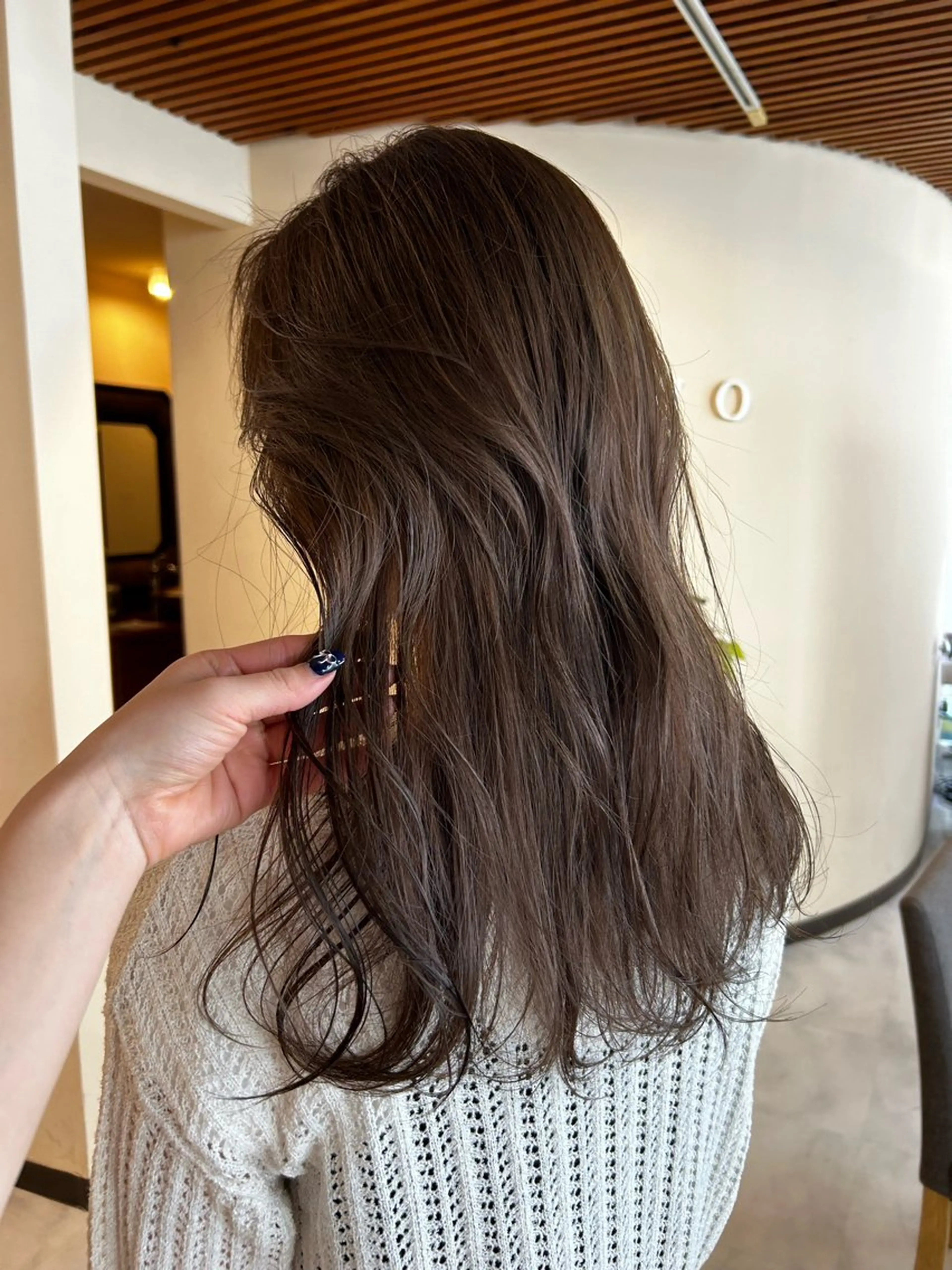 ミディアム カット ヘアカラー トリートメント 透明感/レイヤー/ 武士るな🌿‬のヘアスタイル