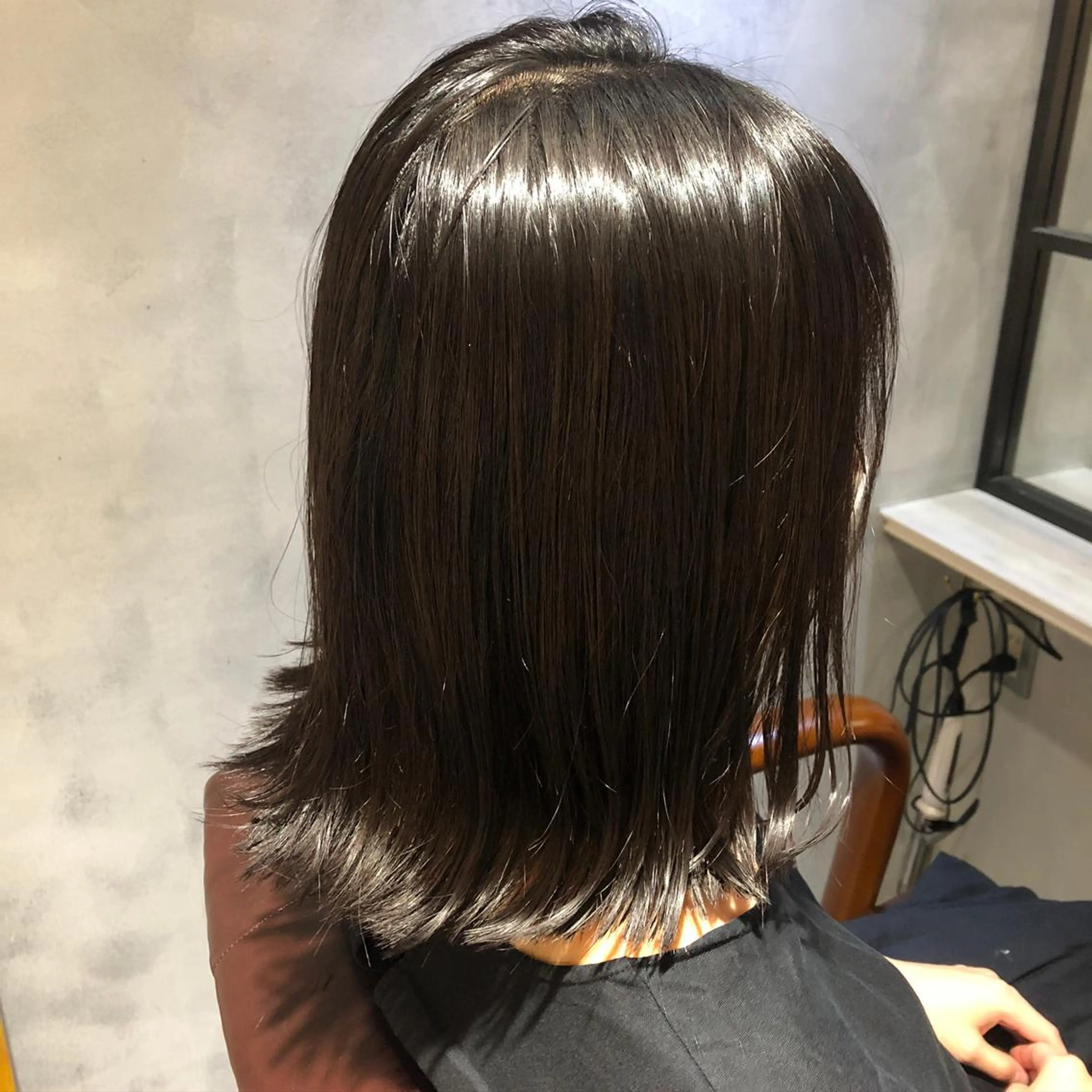 ミディアム カラー ヘアアレンジ 🤎艶髪×透明感🤎 【𝙔𝙐𝙕𝙐】のヘアスタイル