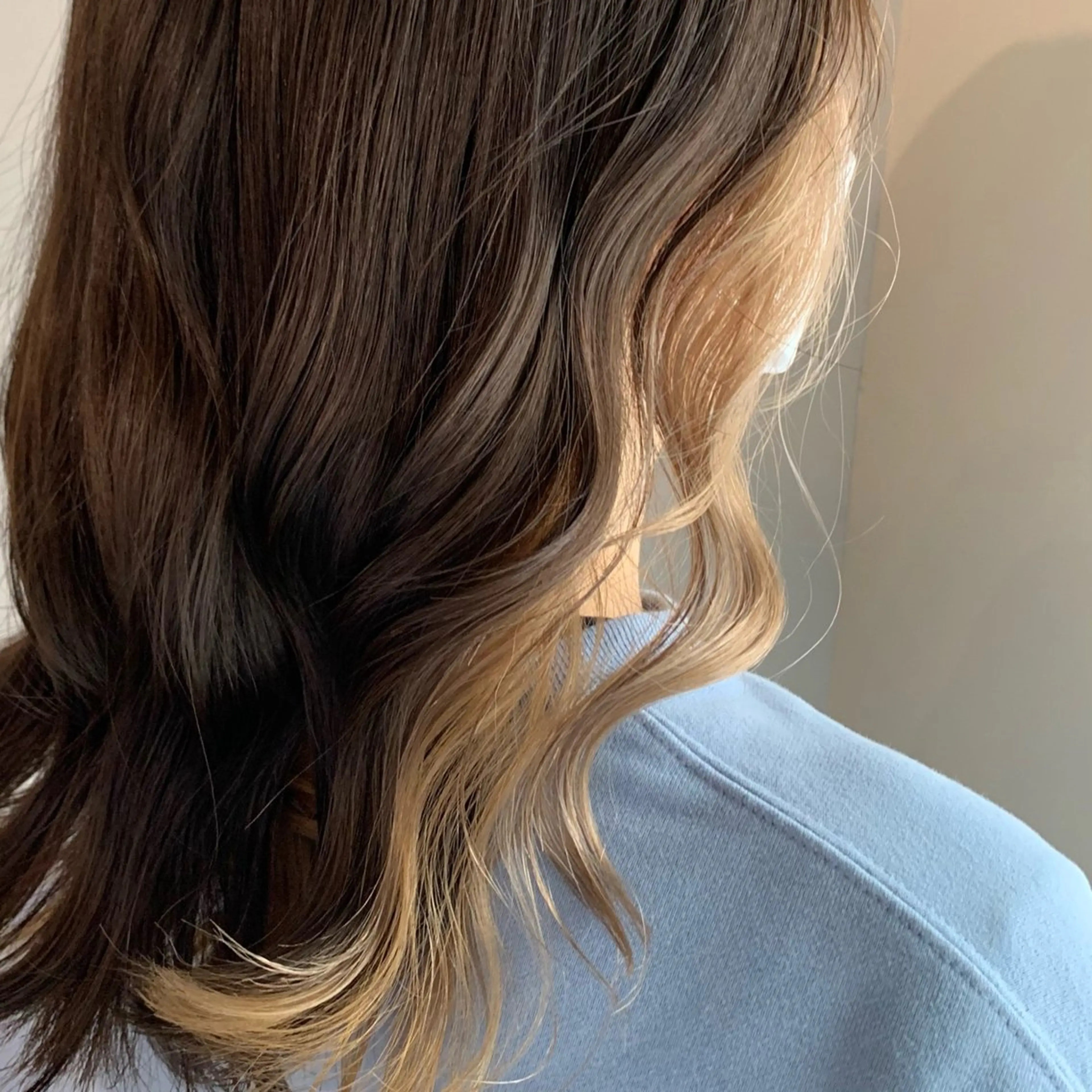 セミロング 最新ケアカラー 髪質改善YUTOのヘアスタイル