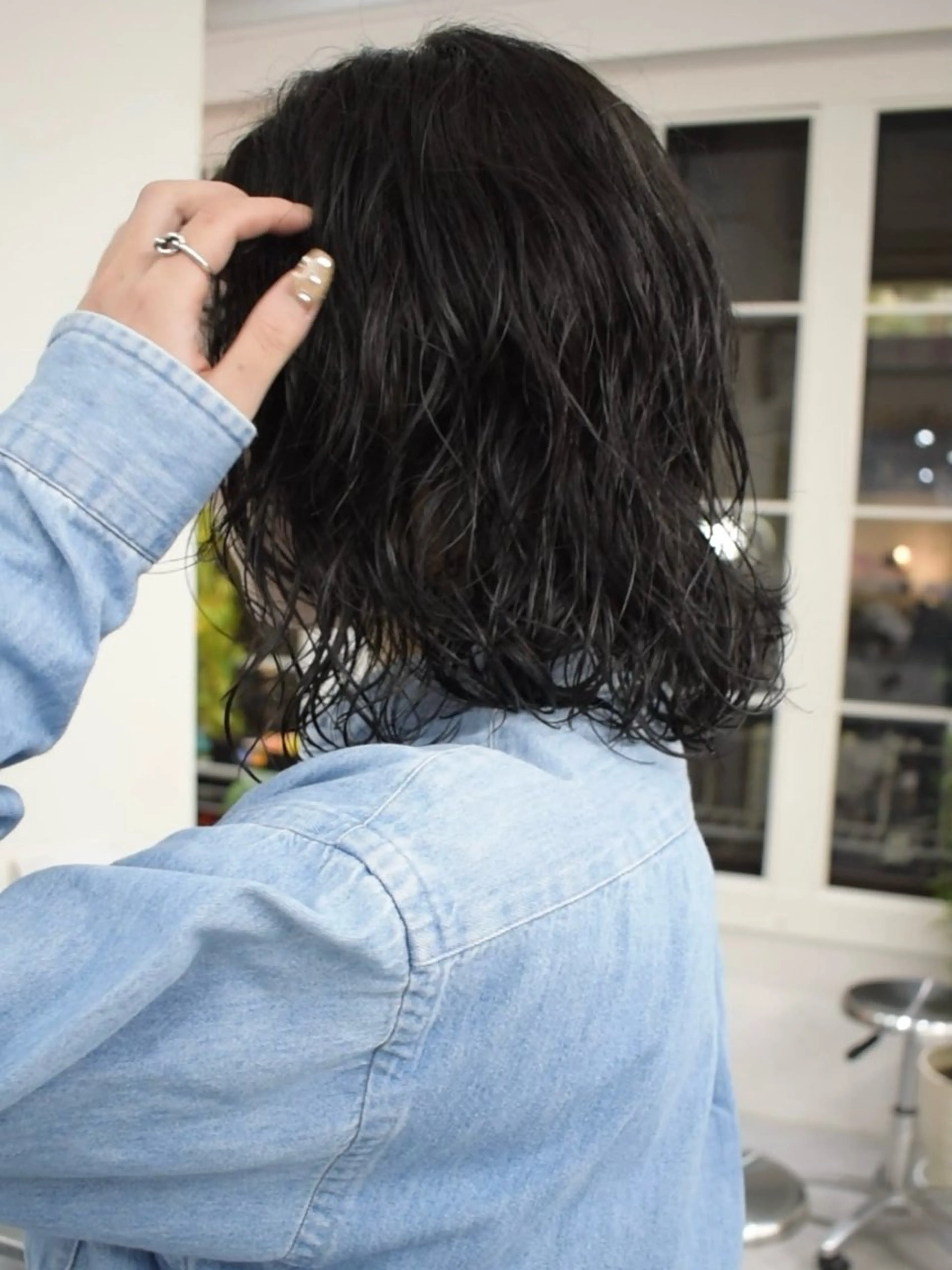 ミディアム パーマ カット パーマ トリートメント レイヤーボブ/ 艶カラー/サナ🌼のヘアスタイル