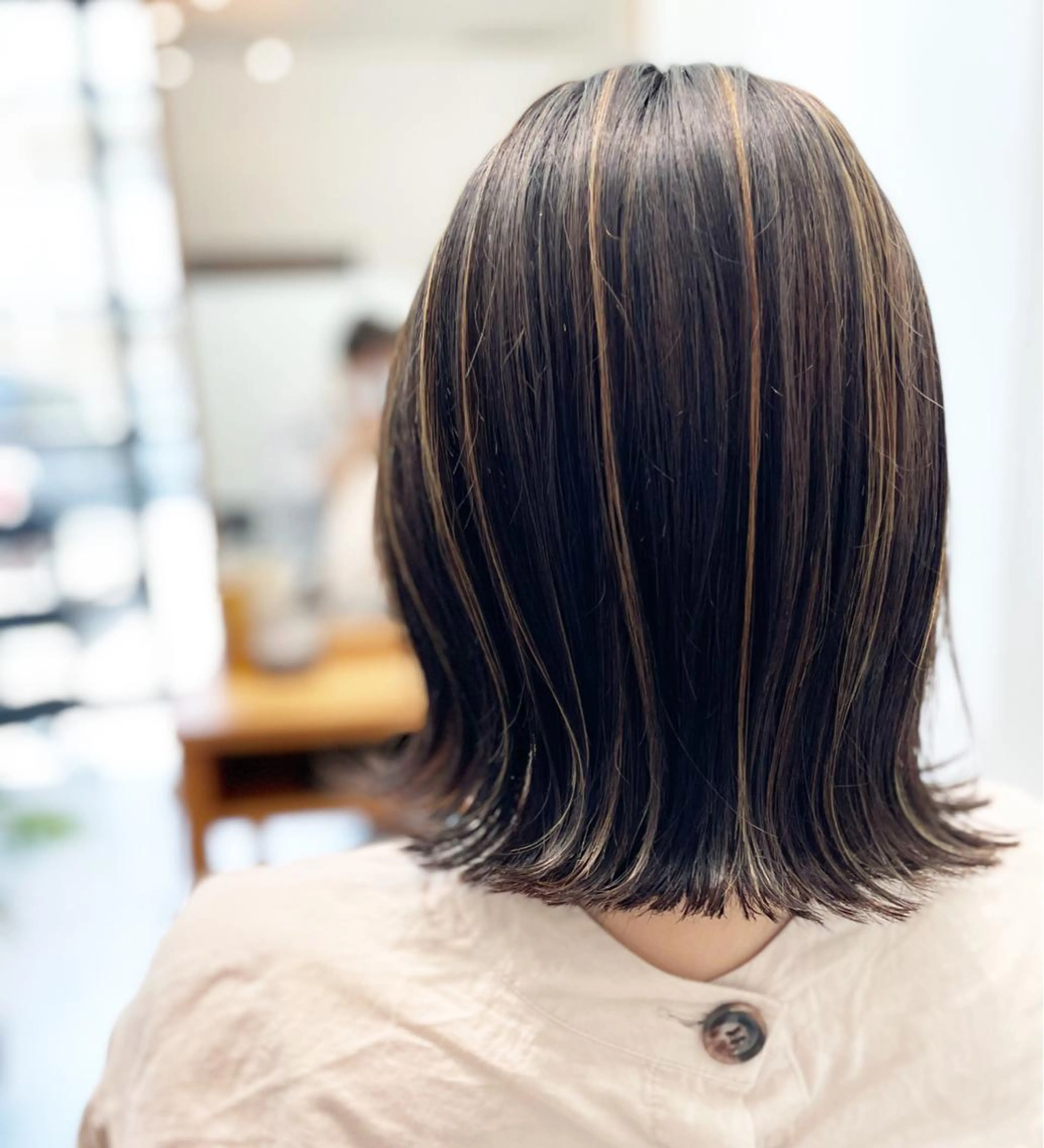 ミディアム 河内 元伸のヘアスタイル