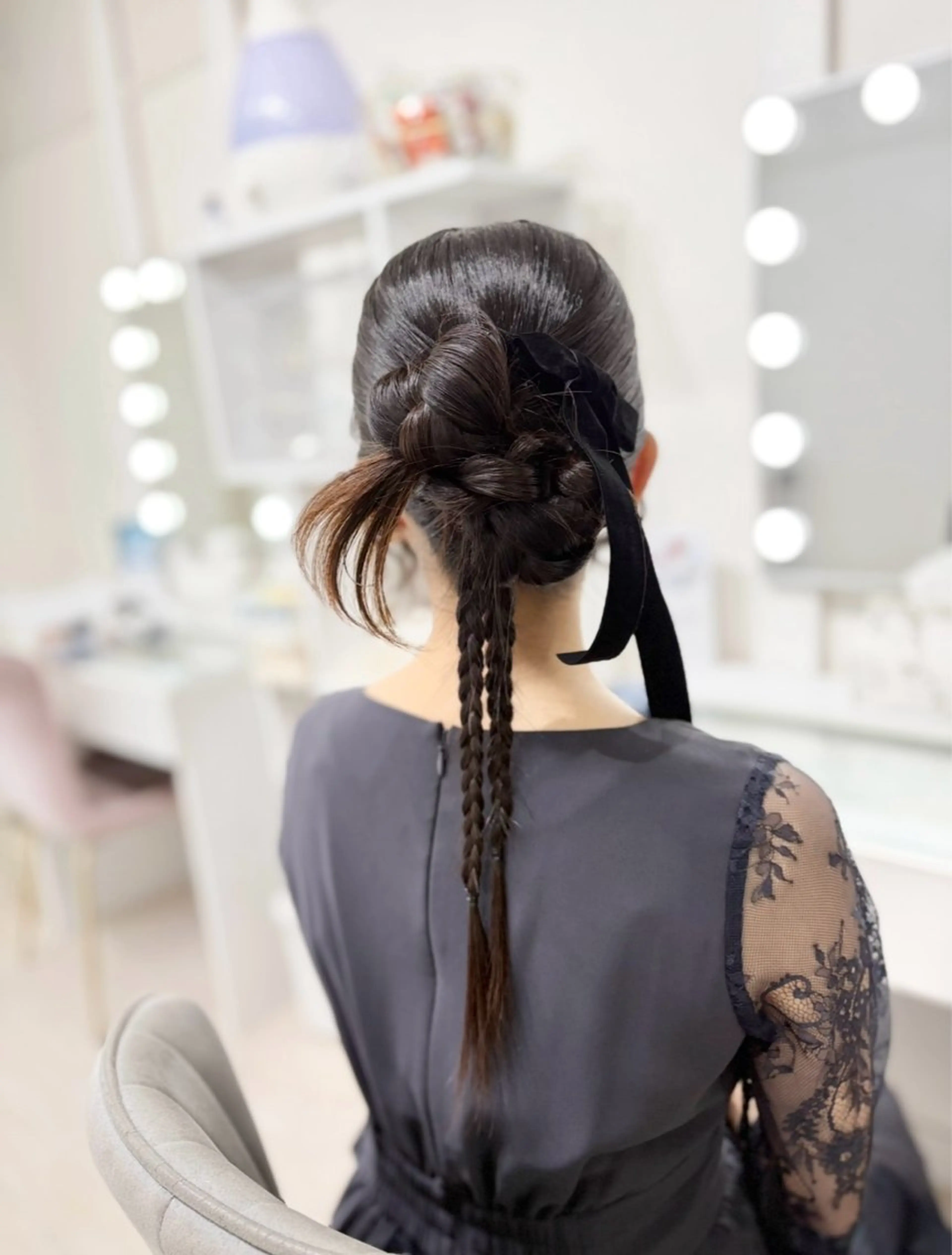 ロング ヘアアレンジ ヘアセットサロン /上坪愛美のヘアスタイル