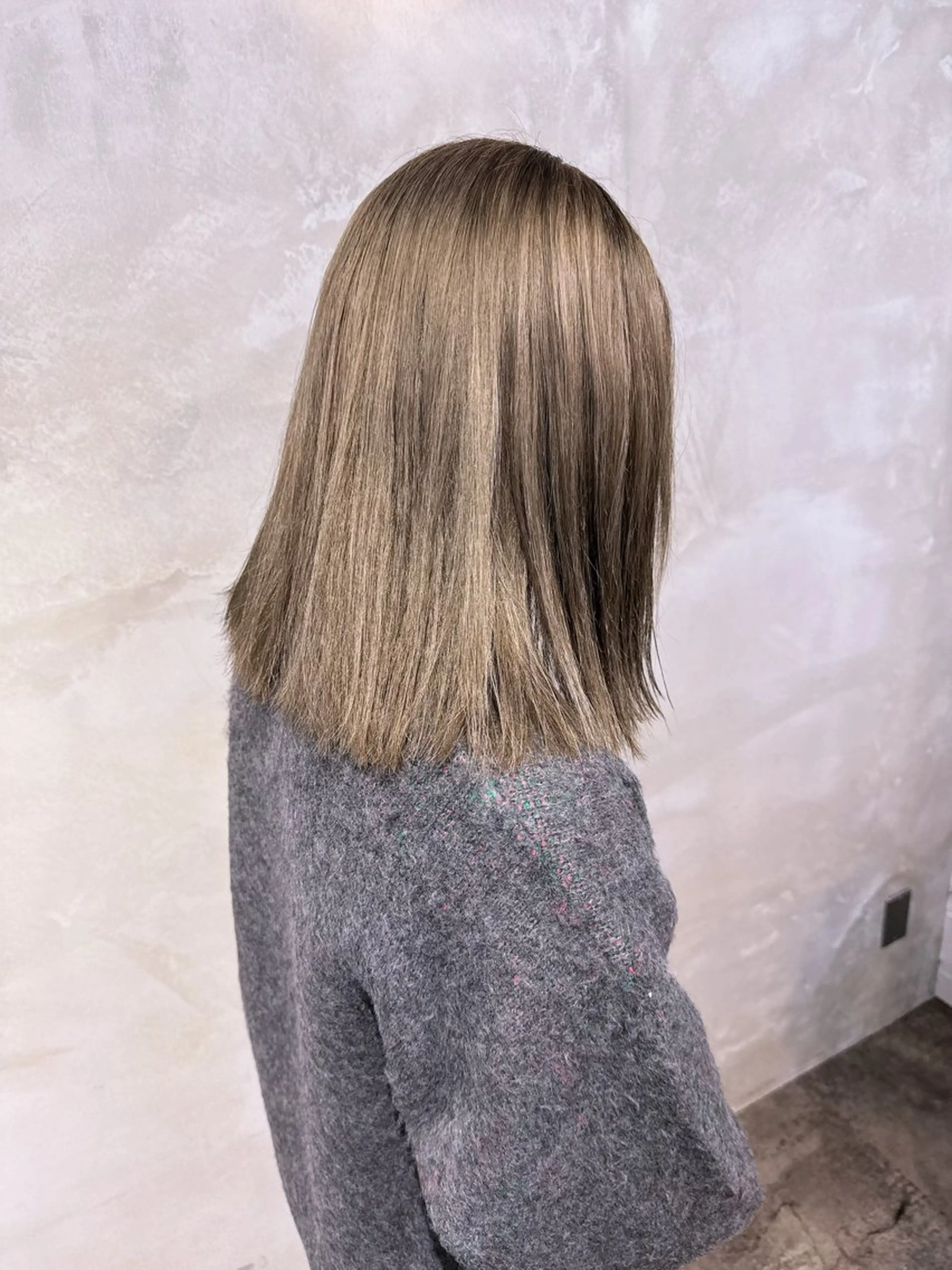 髪質改善ブリーチ１回込み＋カット＋透明感カラーの写真