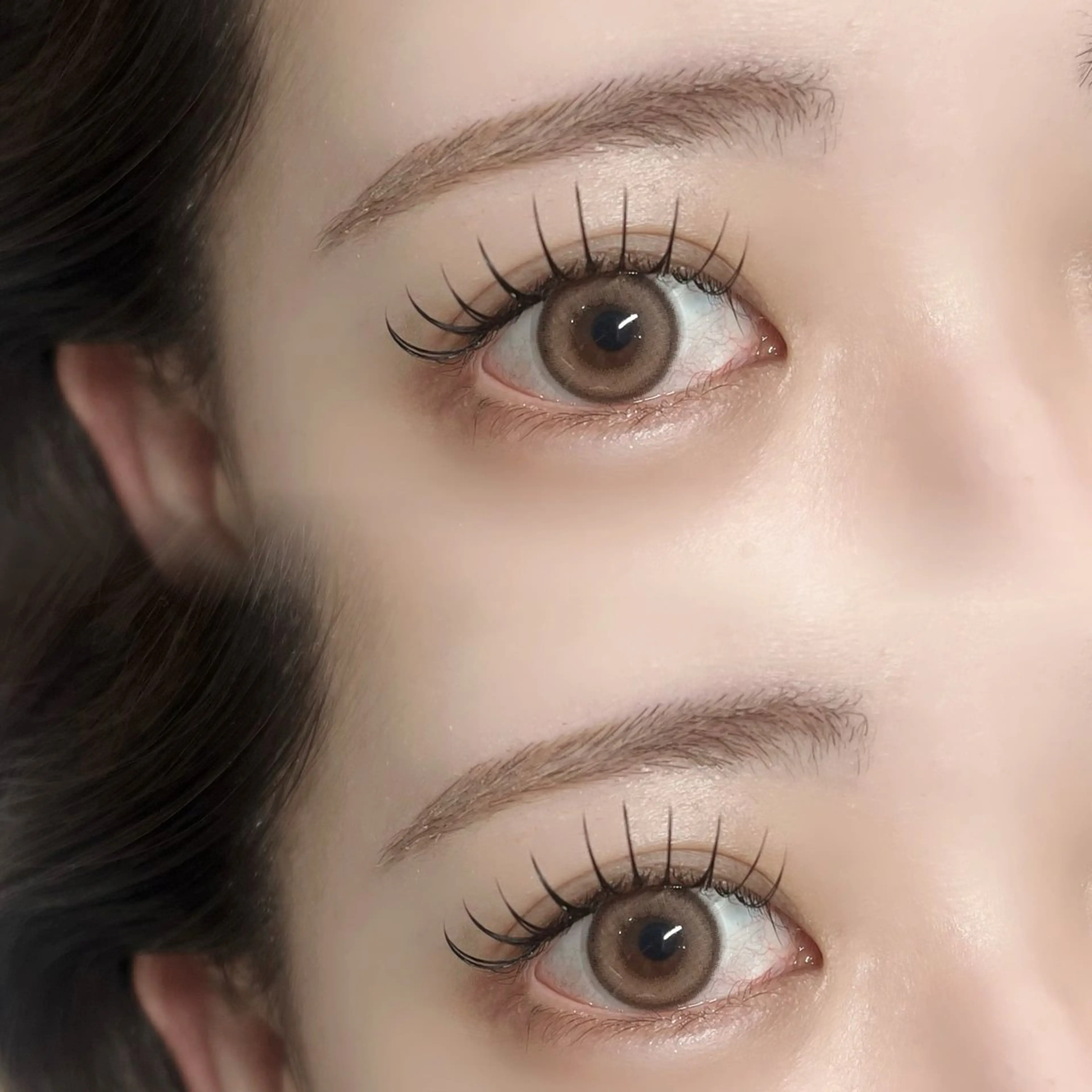 &Healthy（エクステ＋パーマ）80本 🤍自然なカール感の写真