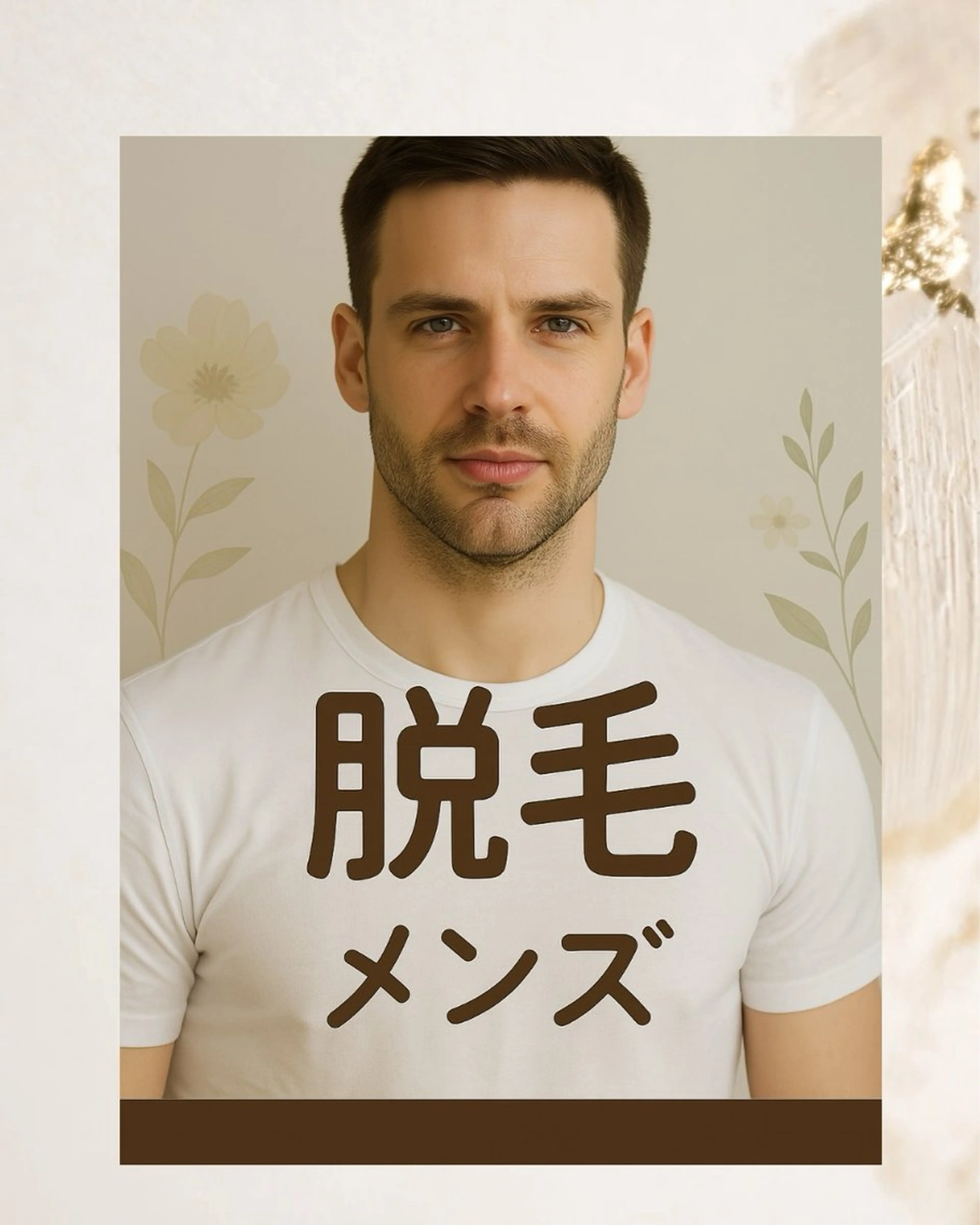 メンズ脱毛　ひげの写真