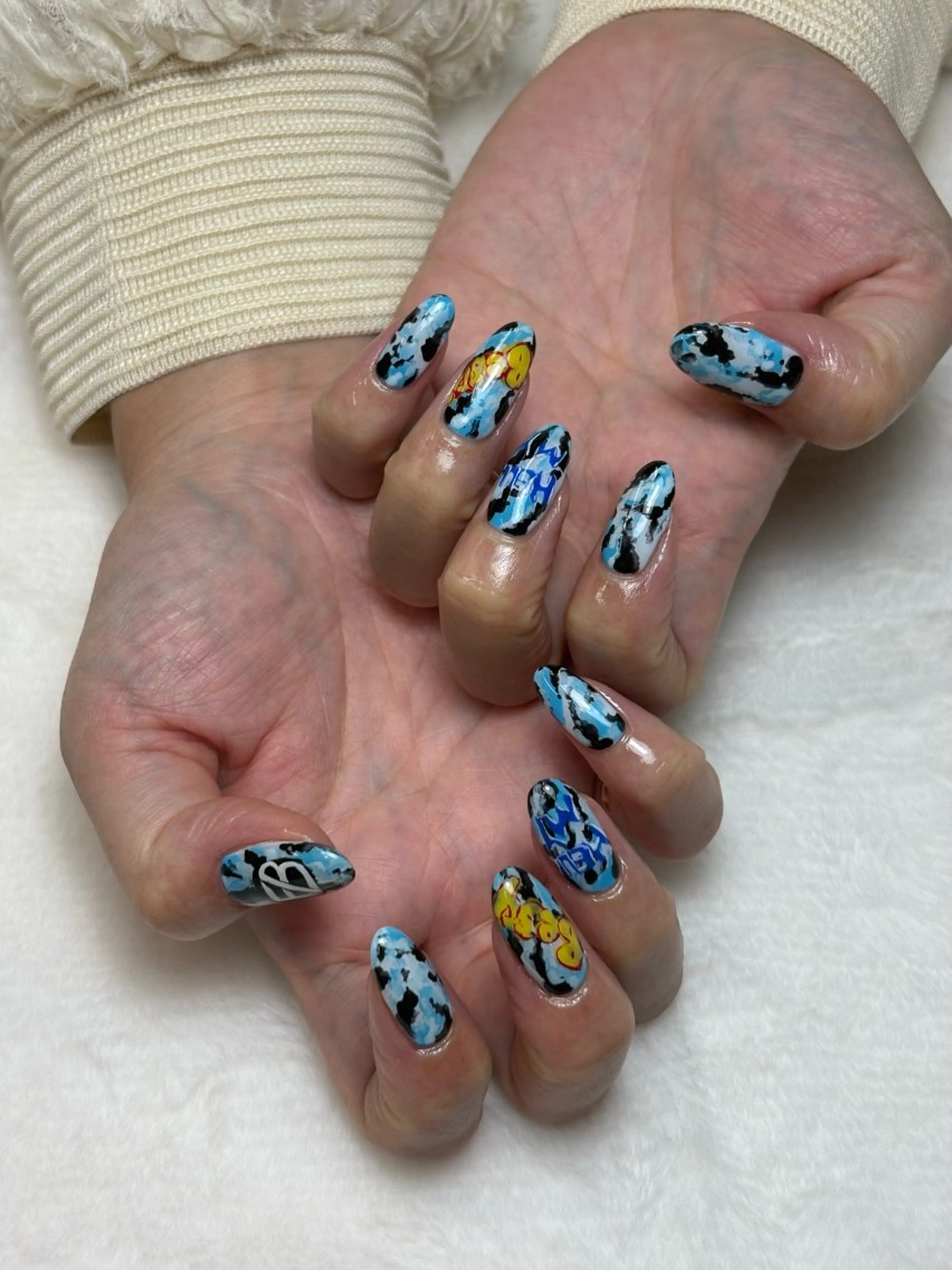 ネイル ハンドネイル FlyingSeep 🐑kaho💟🌈のネイルデザイン