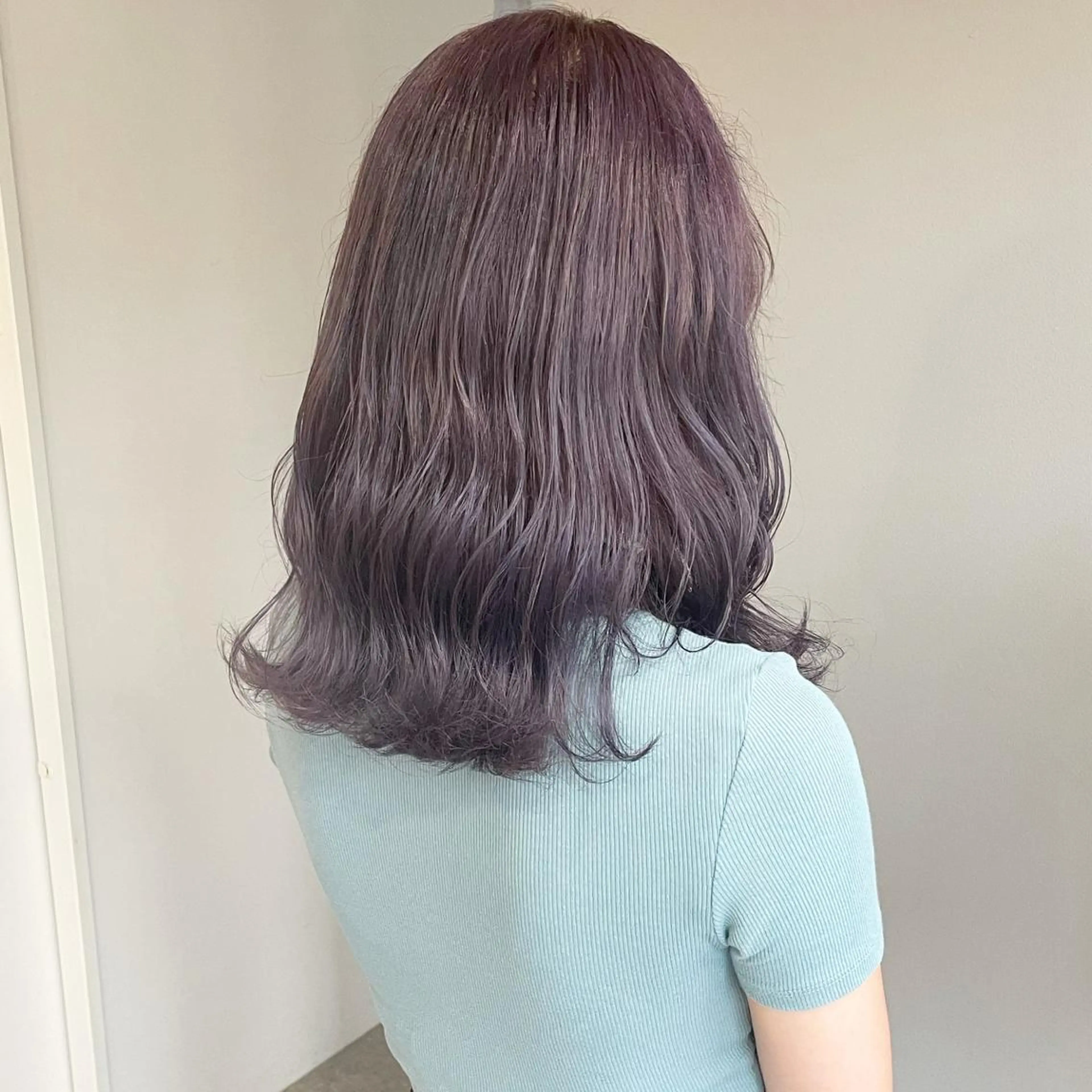 ロング パープルカラー ヘアカラー soyon心斎橋所属・♡透明感/艶カラー/ M a I ♡のヘアスタイル