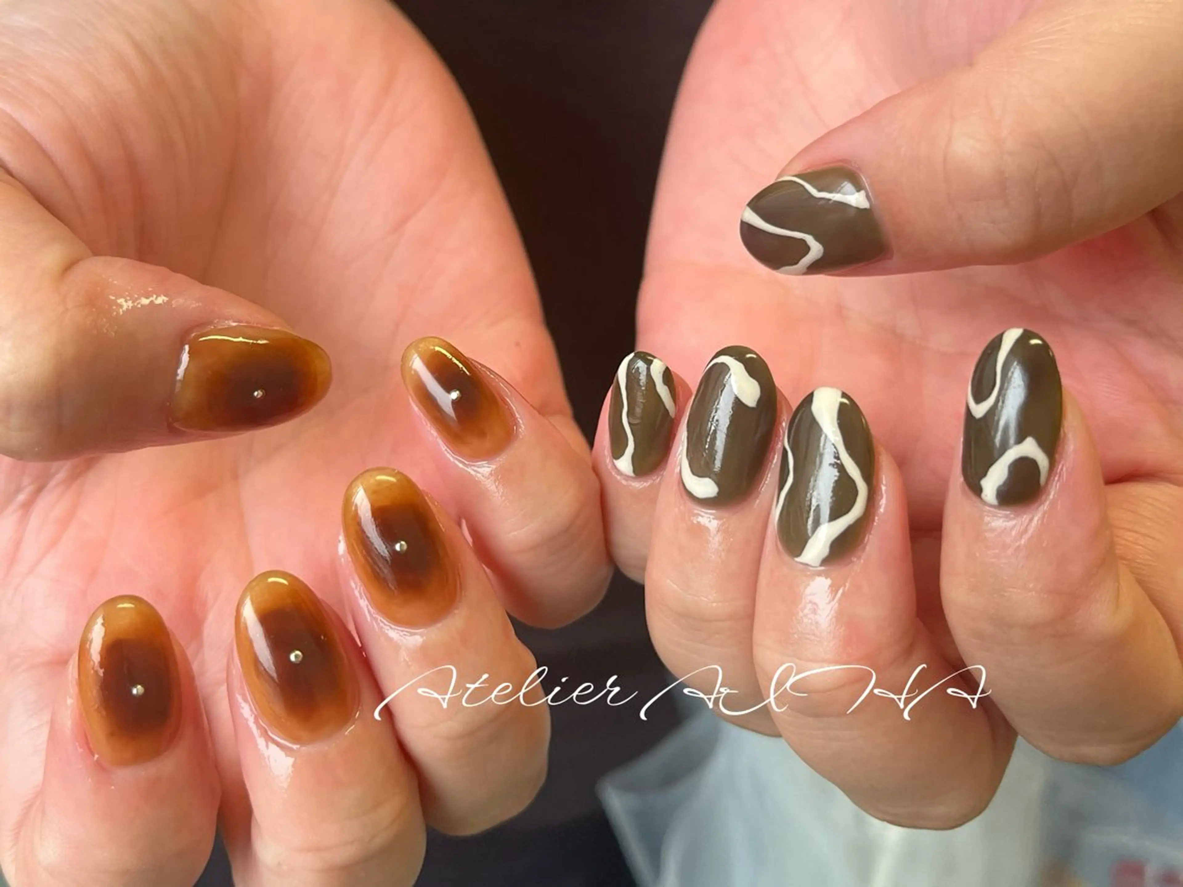 ミディアム ハンドネイル アトリエAIHA所属・アトリエAIHA★ フィルイン推奨サロンのネイルデザイン