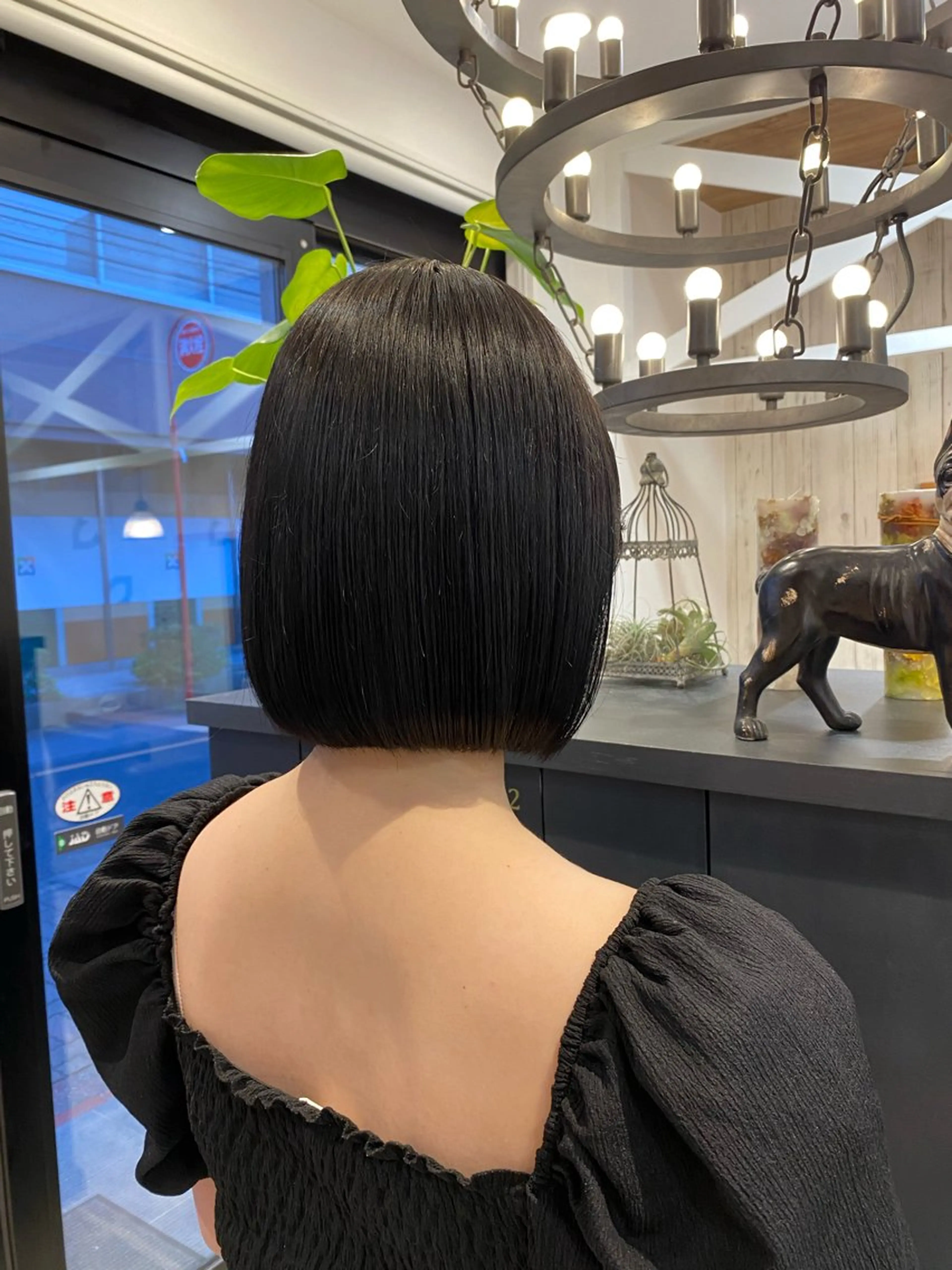 ショート カラー ボブ 柴田 枝利子のヘアスタイル