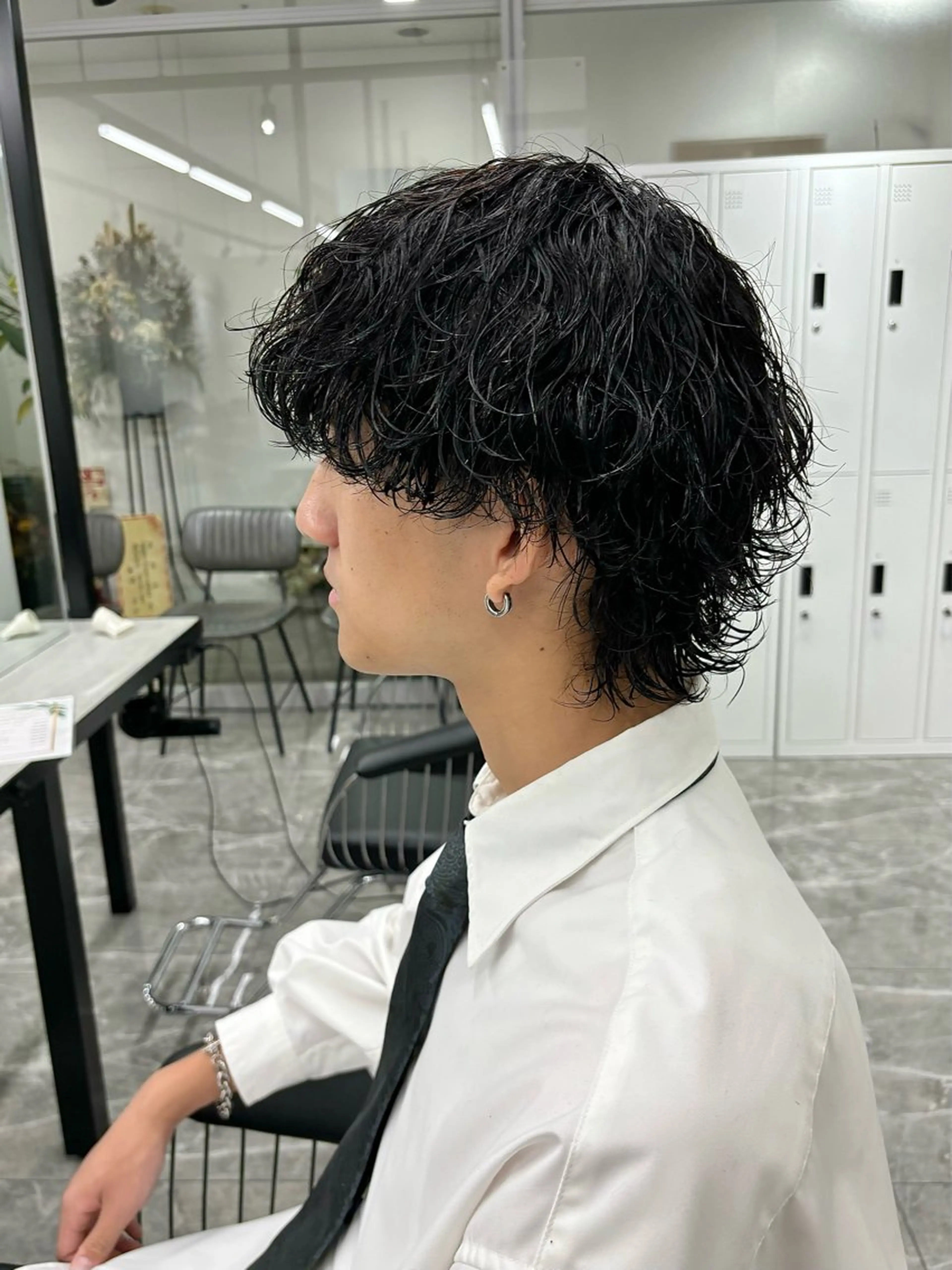 パーマ メンズ メンズパーマ カット パーマ 🍐シャドウパーマ メンズ特化/守岡🍐のヘアスタイル