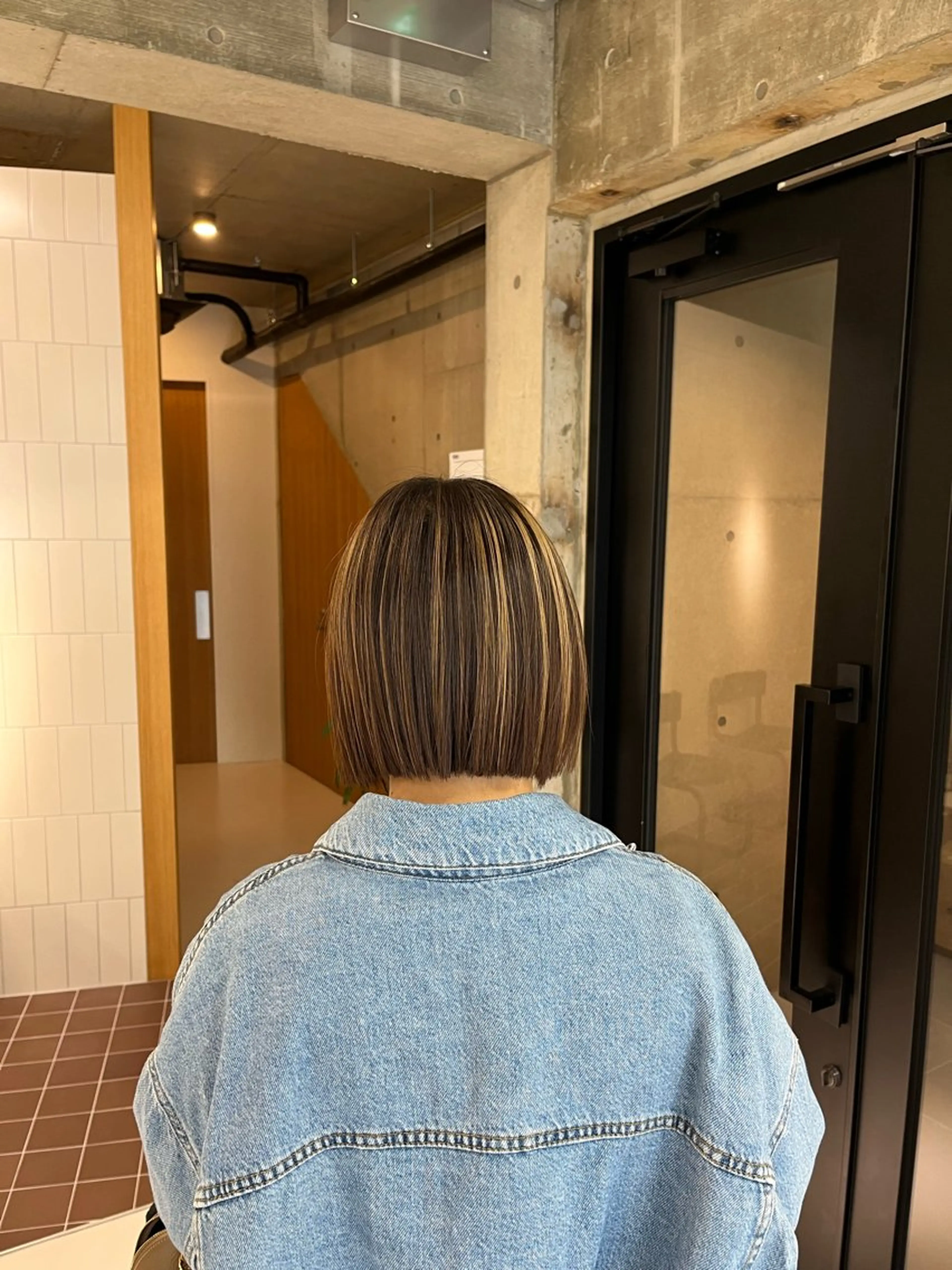 ショート ボブ カット ヘアカラー トリートメント nagi所属・横田直也/韓国風 レイヤーカット/千種のヘアスタイル