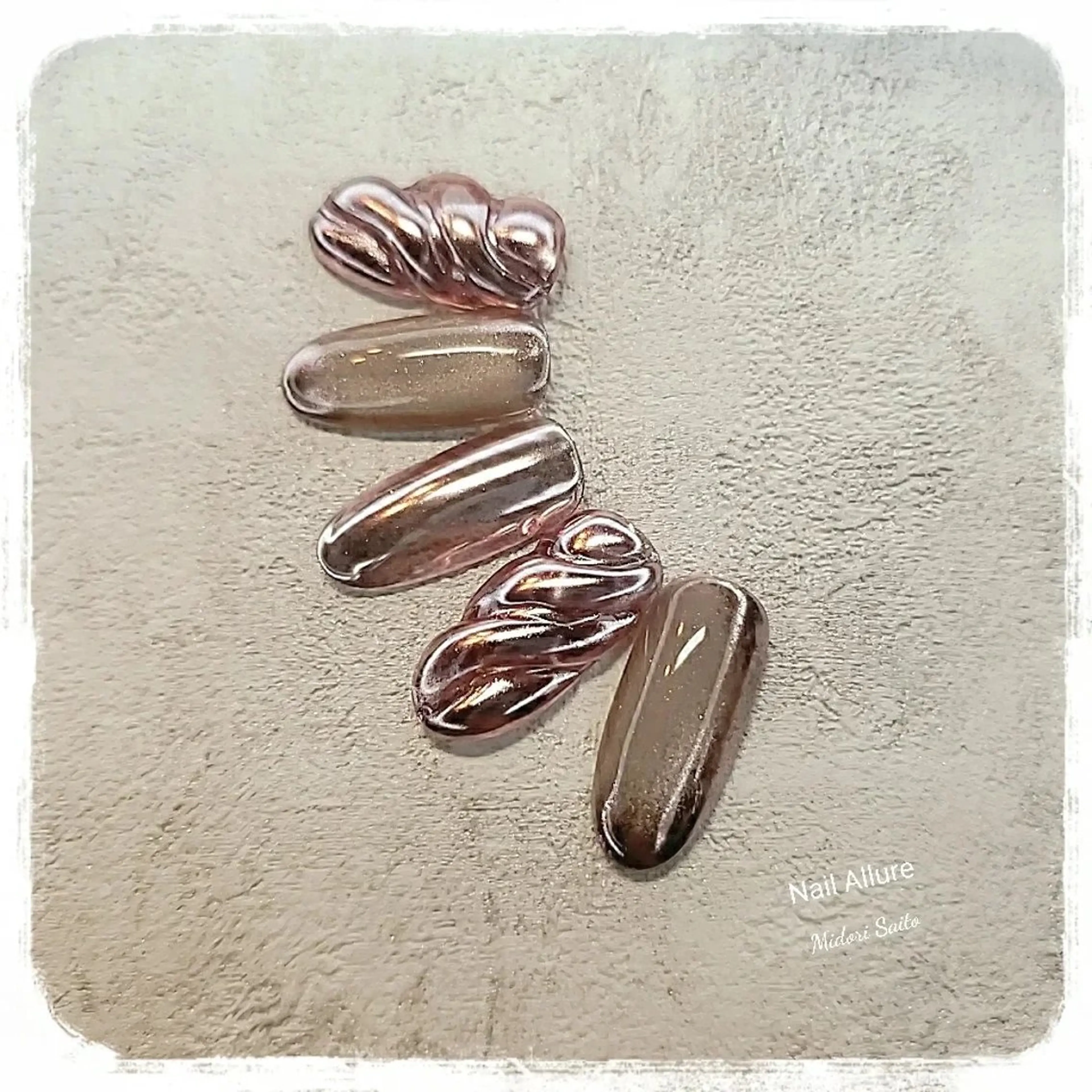 ネイル ジェルネイル ミラーネイル スカルプネイル Nail Allure(ネイル アルーア)所属・Nail Allureのネイルデザイン