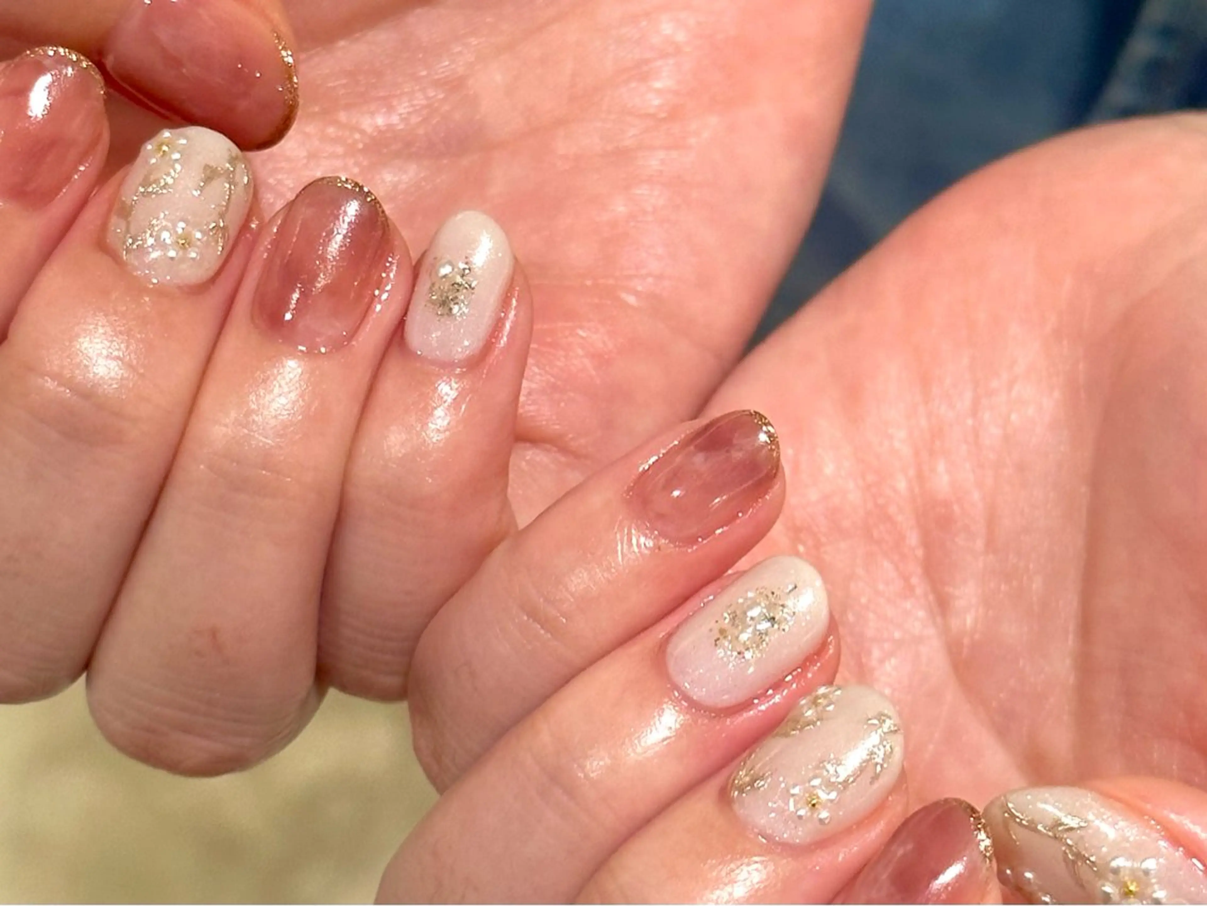 ネイル アートネイル 春ネイル ハンドネイル エムスラッシュセンター南sol所属・kano🫧 指名No.1💫のネイルデザイン