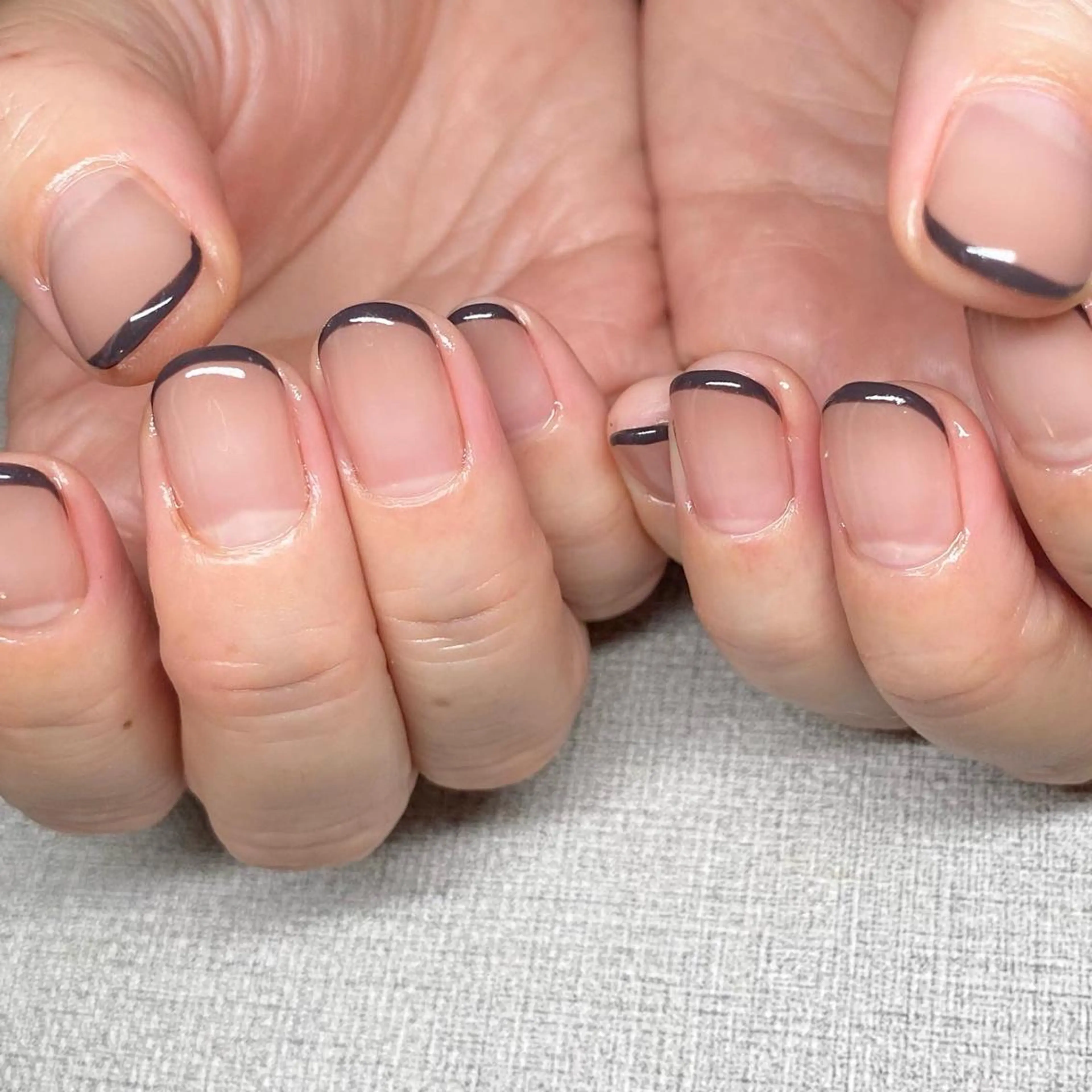 ネイル アートネイル ニュアンスネイル 冬ネイル ハンドネイル 山田 貴子のネイルデザイン