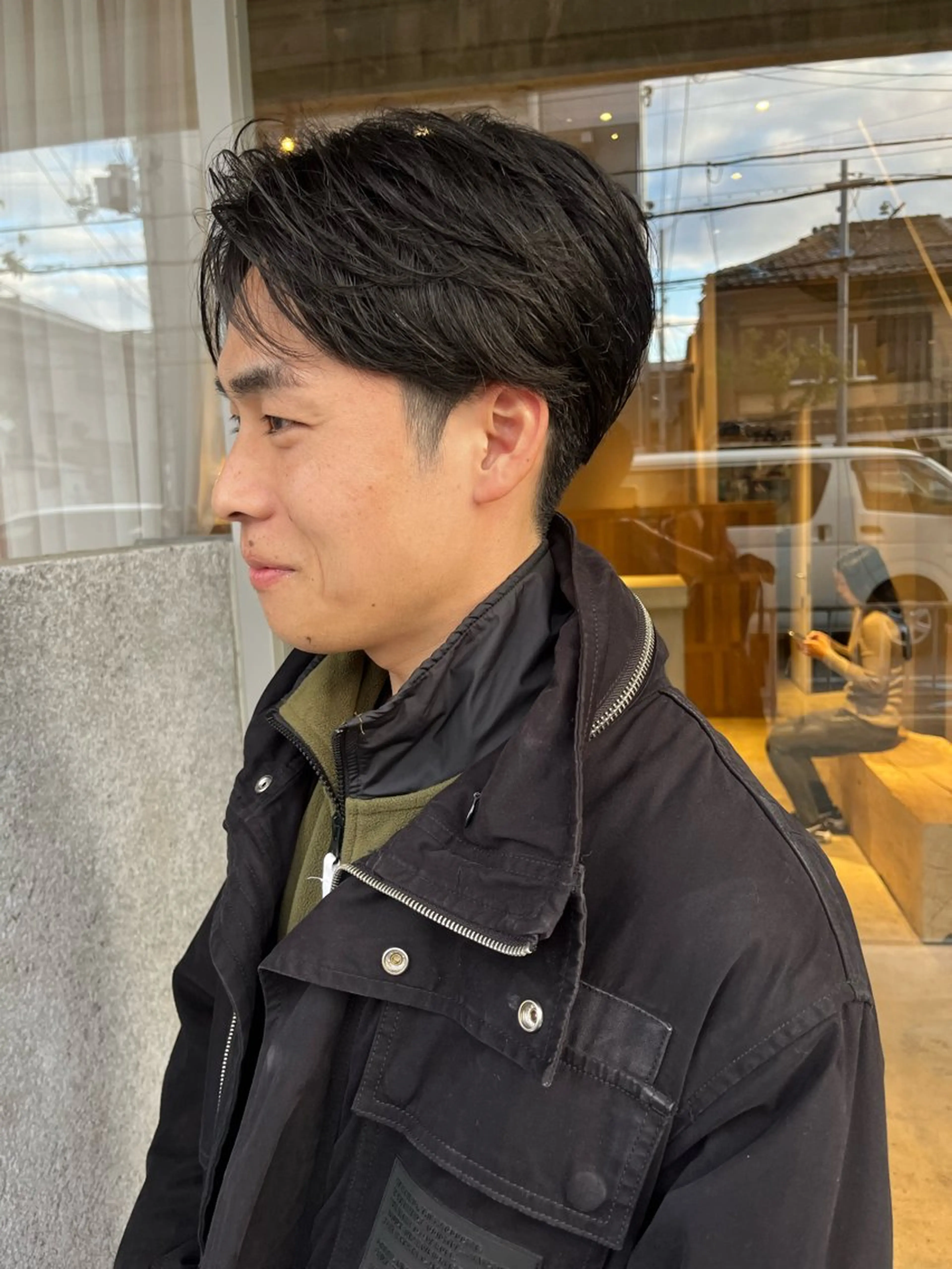 ショート パーマ メンズ 藤井 美歩/赤髪のヘアスタイル