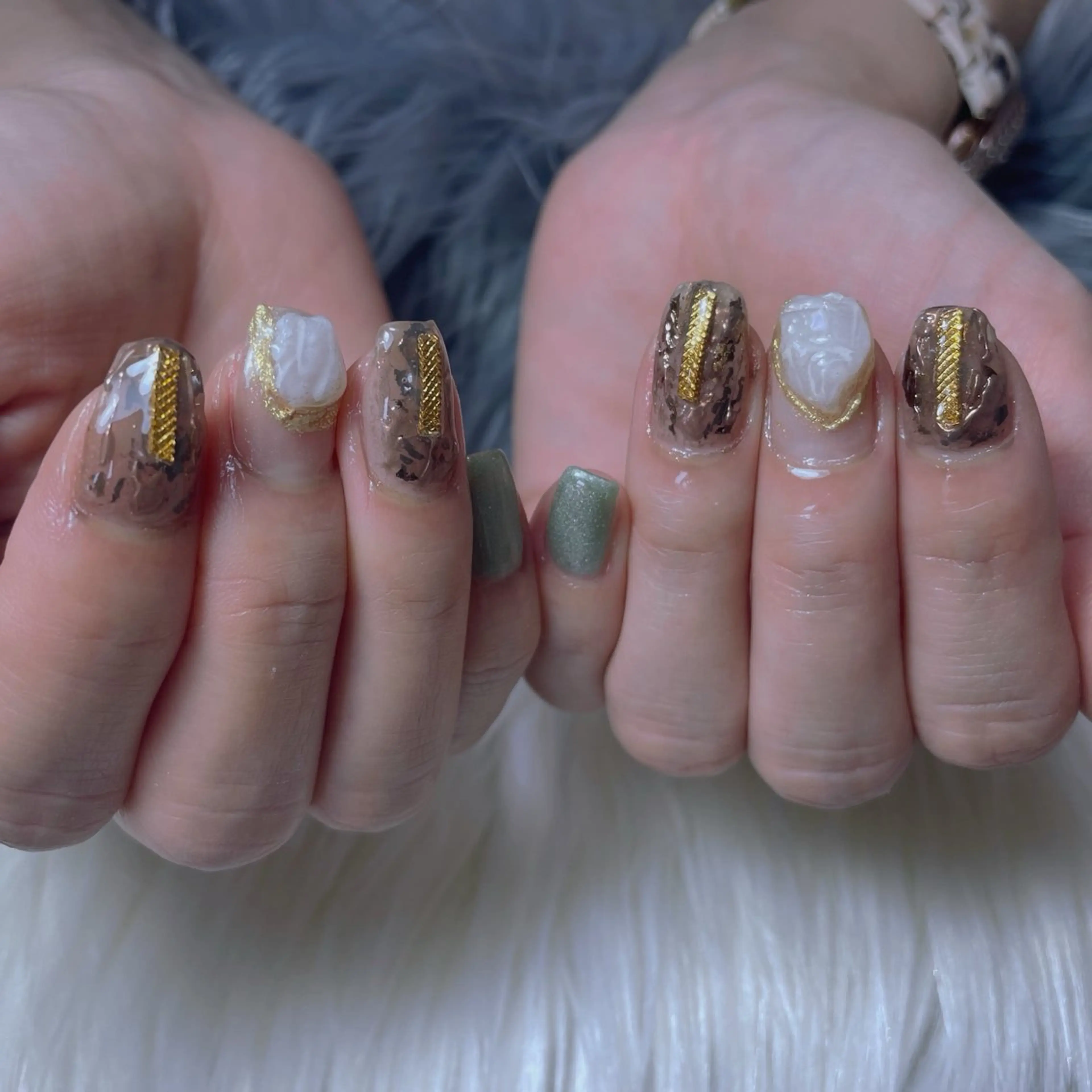 ネイル フラッシュネイル グラデーション 韓国ネイル ラメ(グリッター) ラメグラデーション ハンドネイル nail salon R'sのネイルデザイン